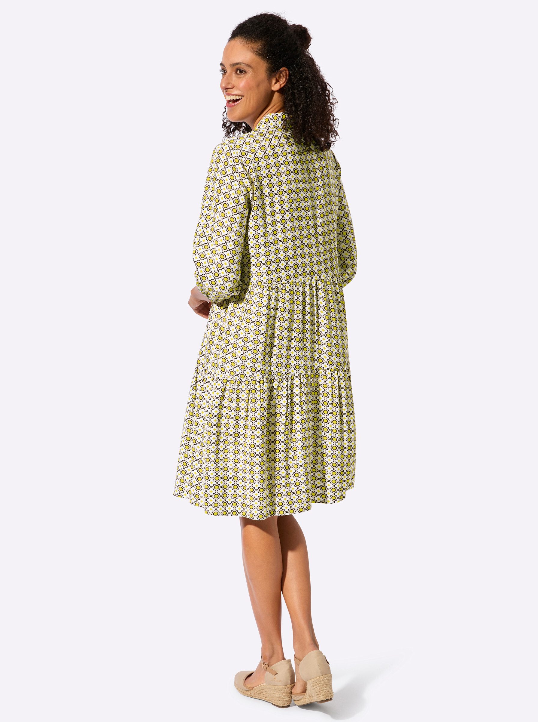 Witt Etuikleid Druck-Kleid 3/4-Arm