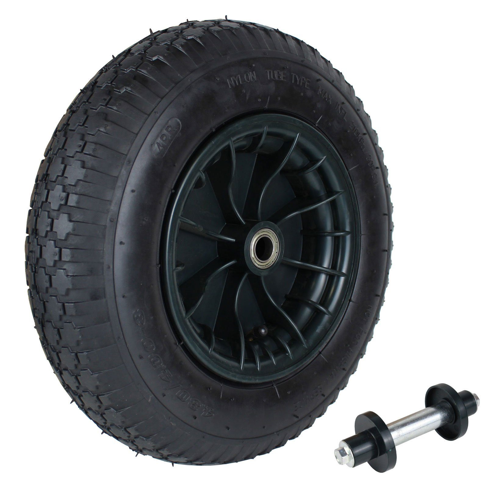 Schubkarren-Rad Schubkarrenrad Ersatzrad Schubkarre 4.80/4.00-8