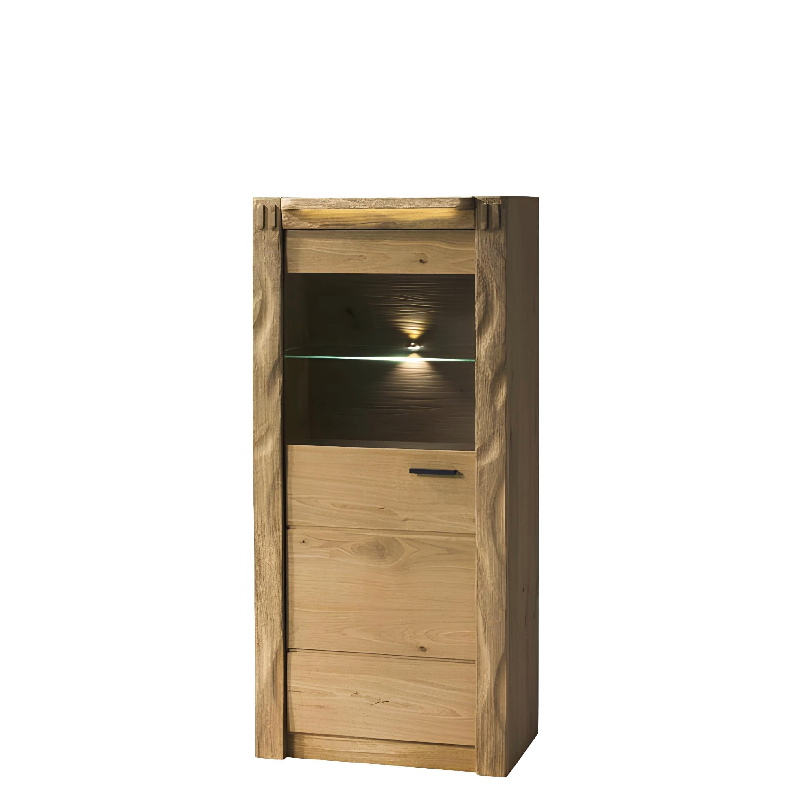 Xlmoebel Vitrine Wand-Schrank aus Holz mit Glasvitrine für stilvolle Aufbewahrung (1-St., Vitrine) Hergestellt in Europa