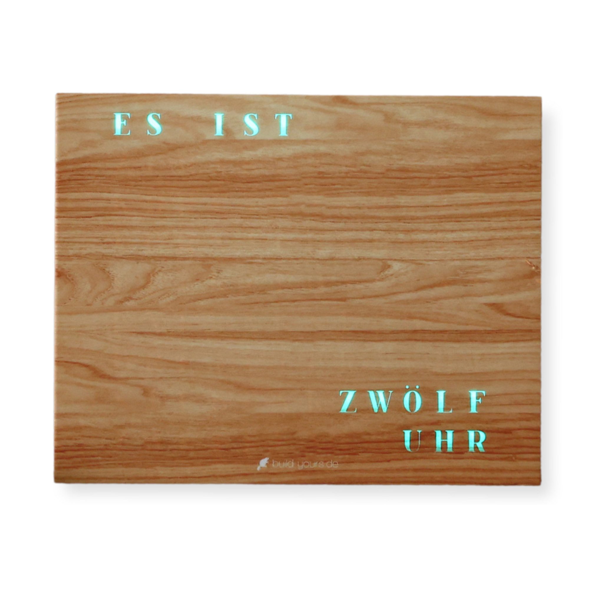 build-yours.de Wanduhr Wortuhr Jupiter in Deutsch - LED Wanduhr zum Aufhäng günstig online kaufen