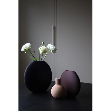 Cooee Design Dekovase Vase Pastille Schwarz (15cm)