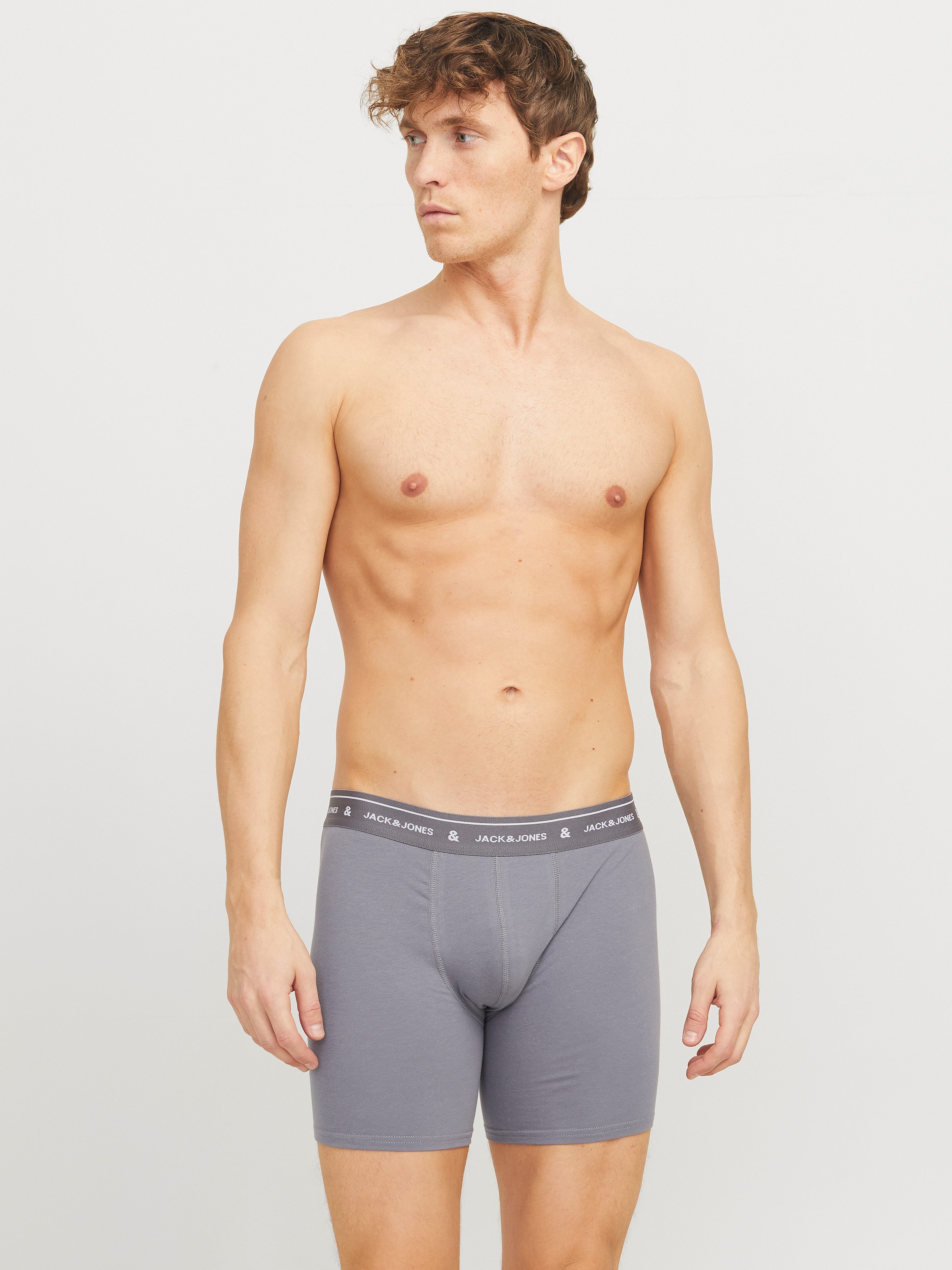 Jack & Jones Boxershorts JACWYATT SOLID TRUNKS 5 (Packung, 5-St) günstig online kaufen