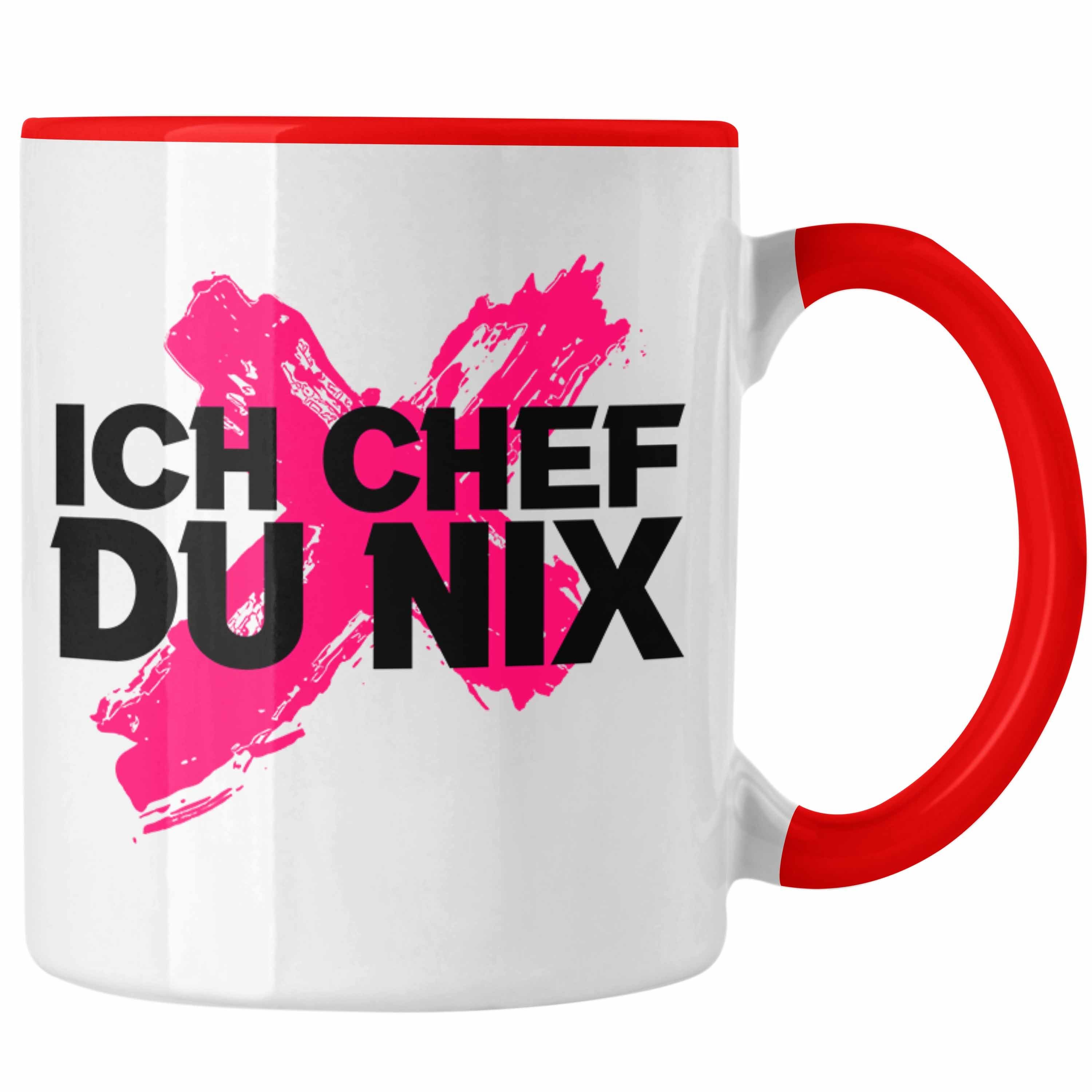 Geschenk Lustiger Spruch Schaf - Du Nix Geschenkidee Tasse Von Tasse Chef Rot Team Chef Bester Ich Trendation Trendation Tasse