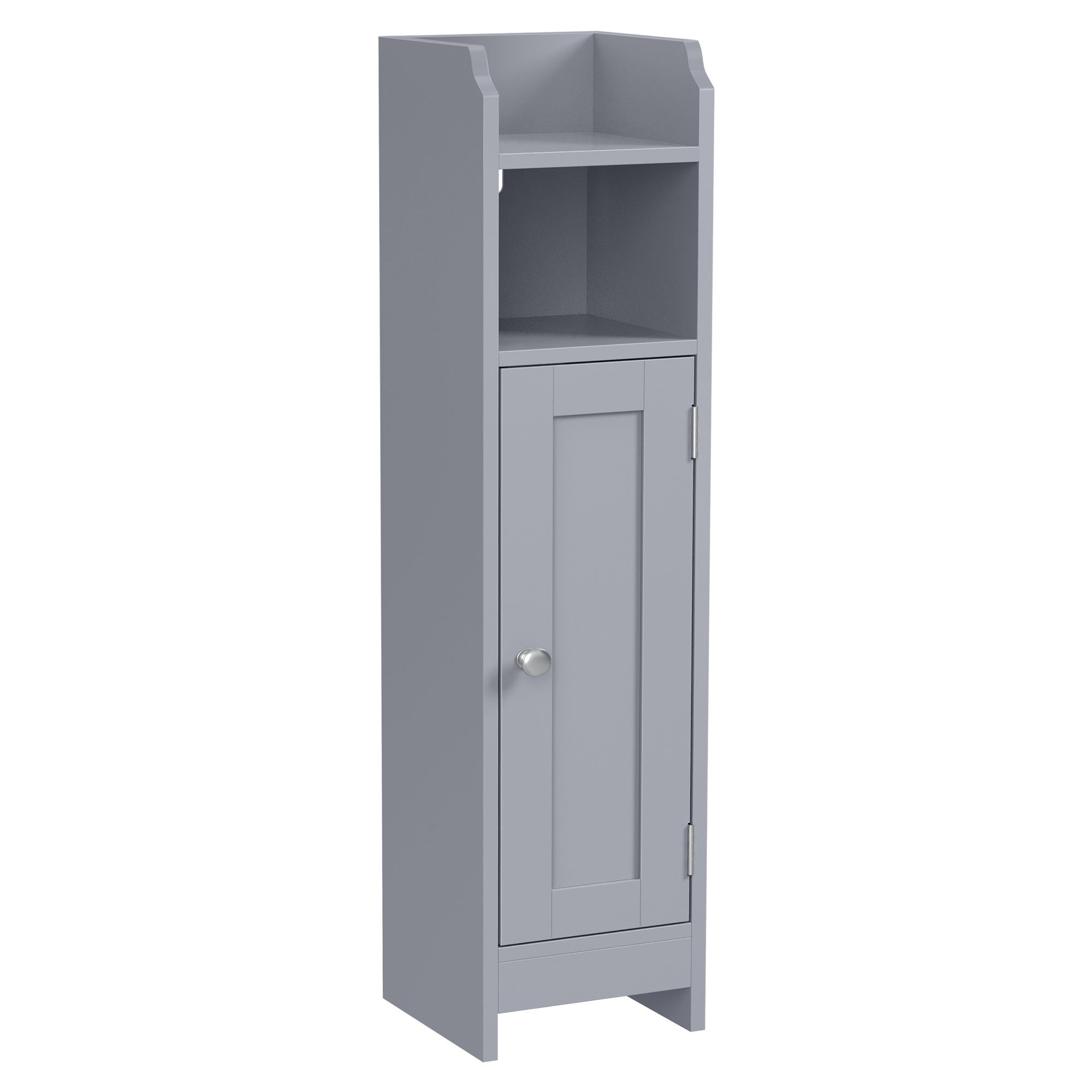 VASAGLE Badkommode Badezimmerschrank Badschrank schmal, stehend, verstellbare Ablagen