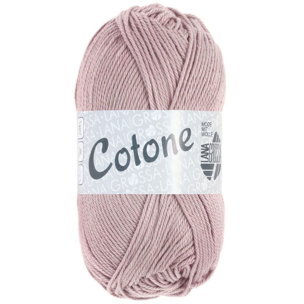 LANA GROSSA Cotone 0058 pastellrosa Häkelwolle, 125 m