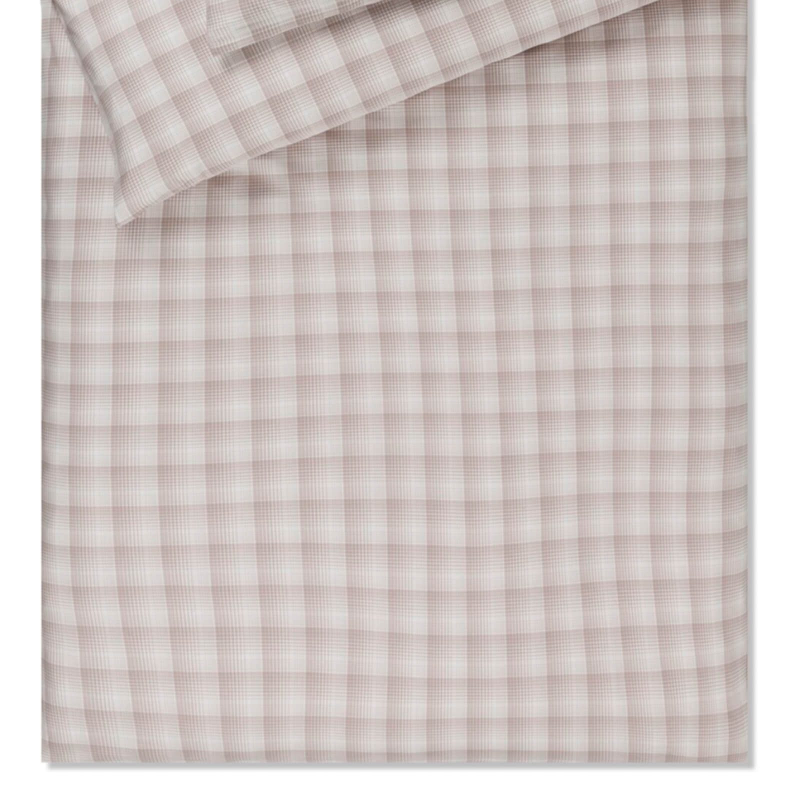 JOOP! Bettwäsche Soft Checks 45000 07 Cream Flanell, Flanell, 2 teilig, Linien, Kariert