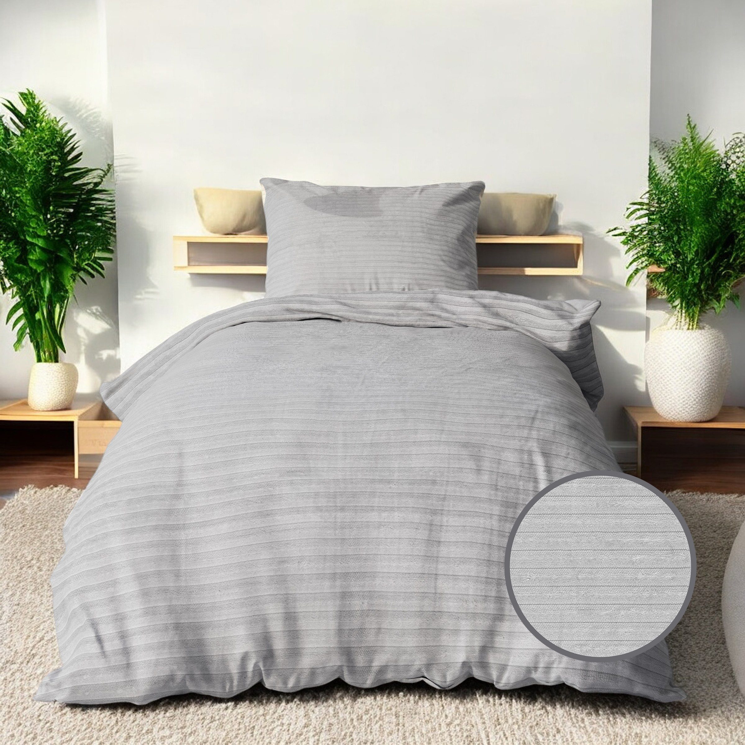 LINKHOFF Wendebettwäsche Cashmere Cord Bettwäsche - Bettwäsche-Set 135x200 günstig online kaufen