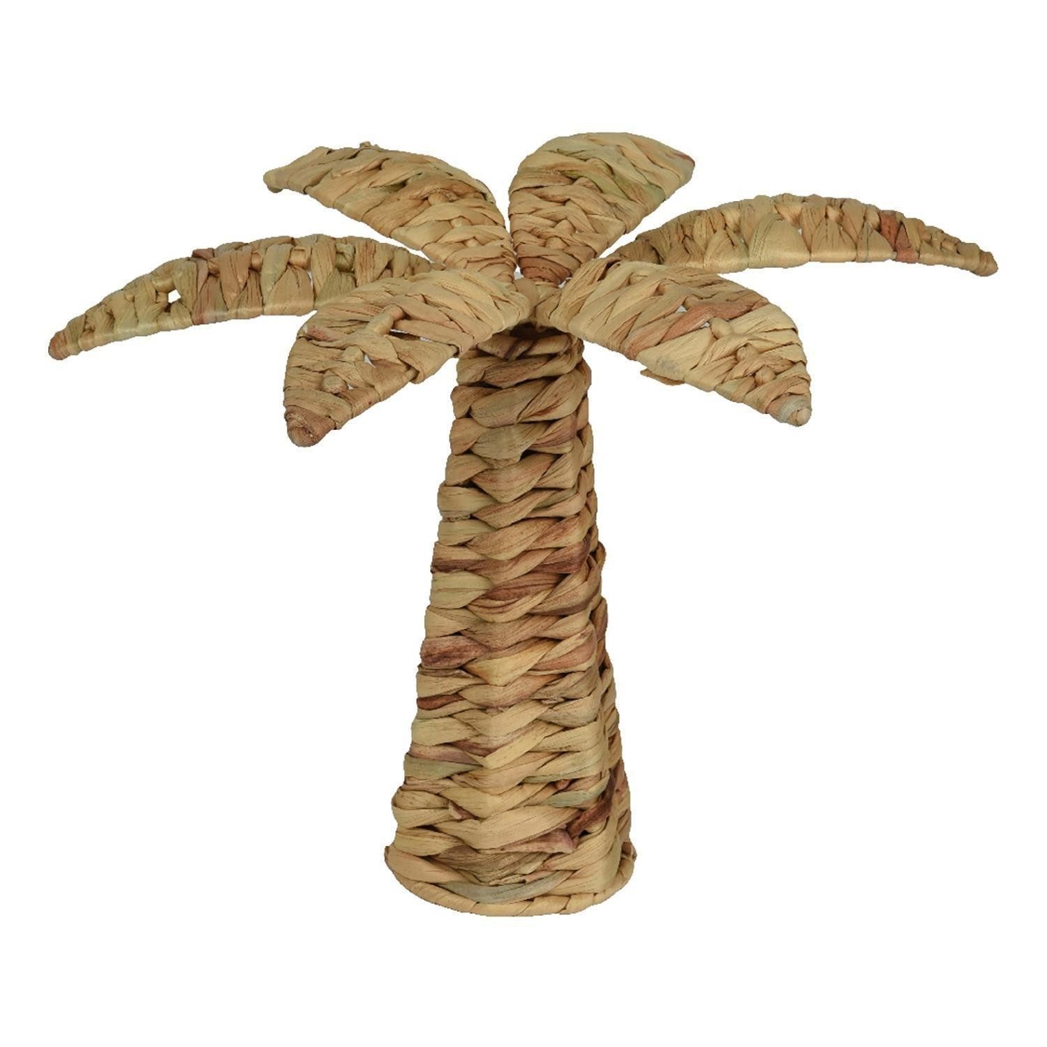 Kaemingk Dekoobjekt Deko-Palme PARMI, Braun, Wasserhyazinthe, Ø 35 x H 23 cm