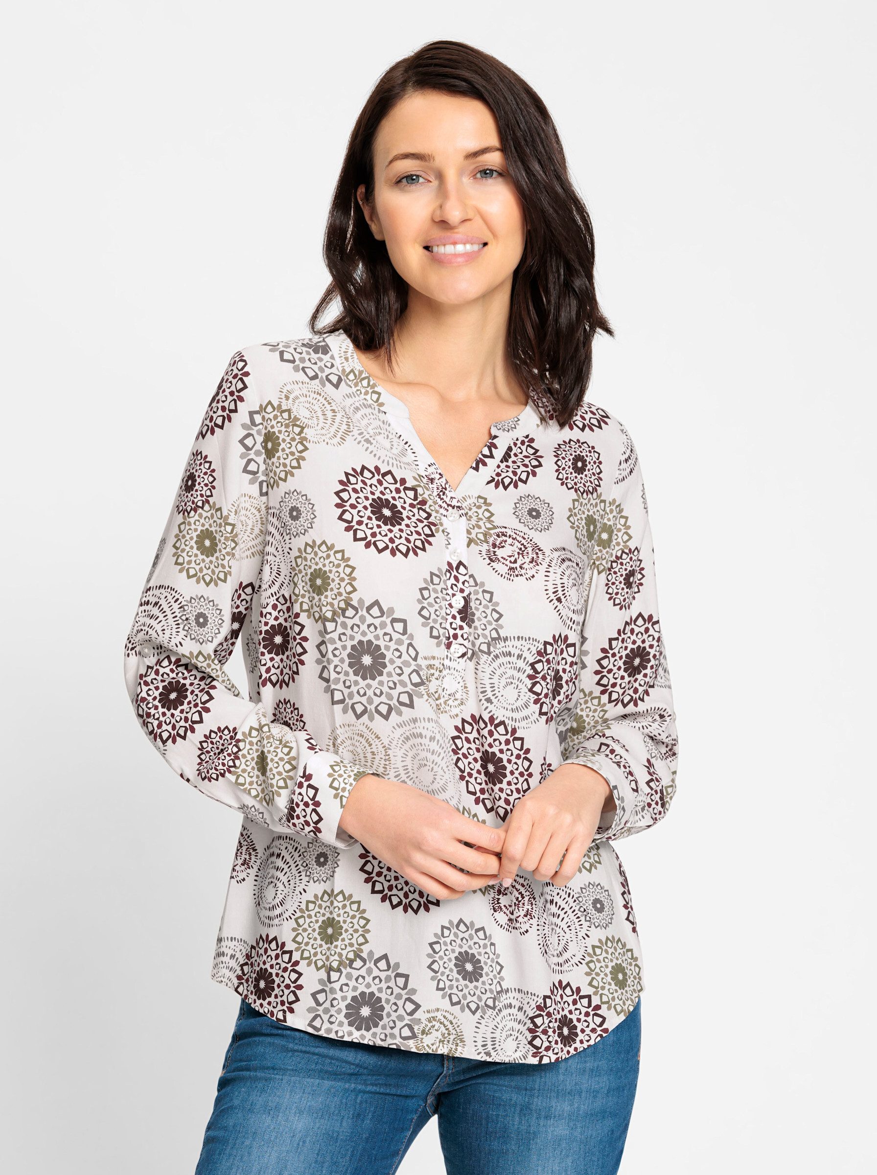 Witt Klassische Bluse Langarmbluse günstig online kaufen