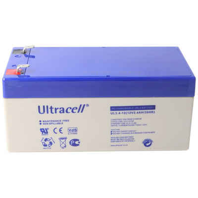 Ultracell »UL3.4-12 Ultracell Blei Akku 12 Volt, 3.4Ah« Bleiakkus, Wartungsfrei