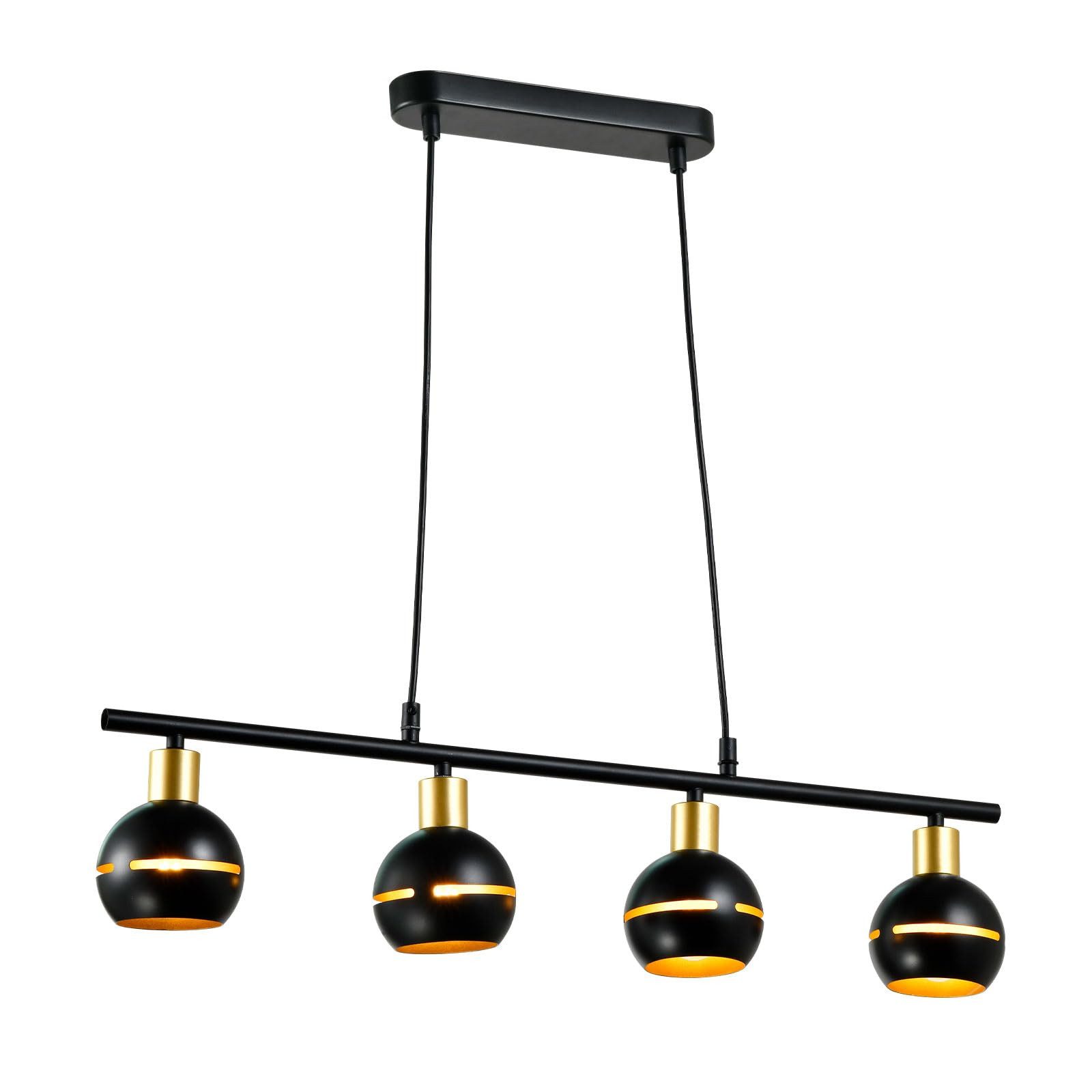 LQWELL Pendelleuchte Modern Hängeleuchte E27 Kronleuchter LED Pendelleuchteenlampe, keine Glühbirnen, Minimalistische skandinavische Industrie-Pendellampe aus Metall, Wohnraumbeleuchtung, für Wohnzimmer Schlafzimmer Esszimmer Cafés Studio Bar Geschäft