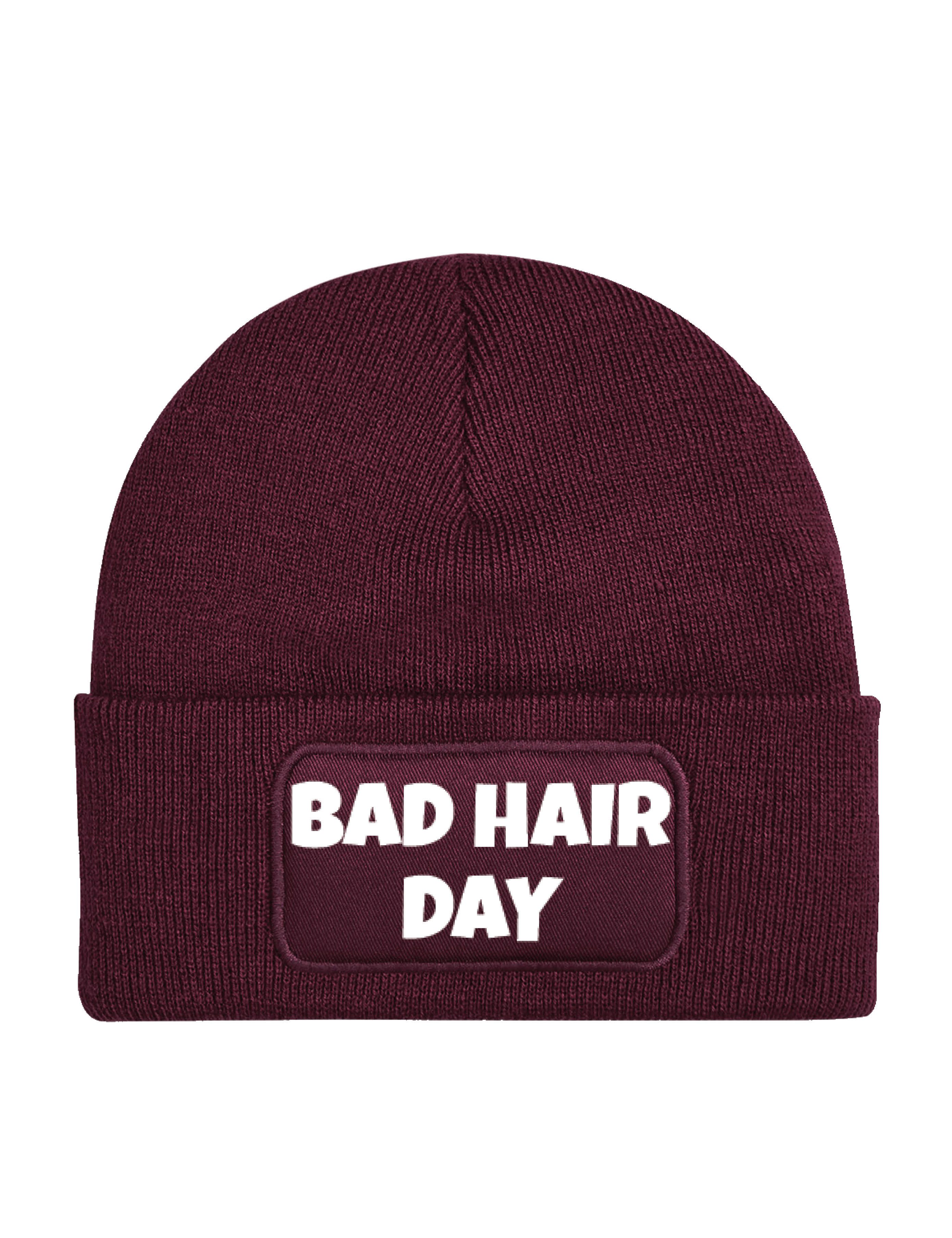 Beanie "BAD HAIR DAY" unisex Beanie Müzte