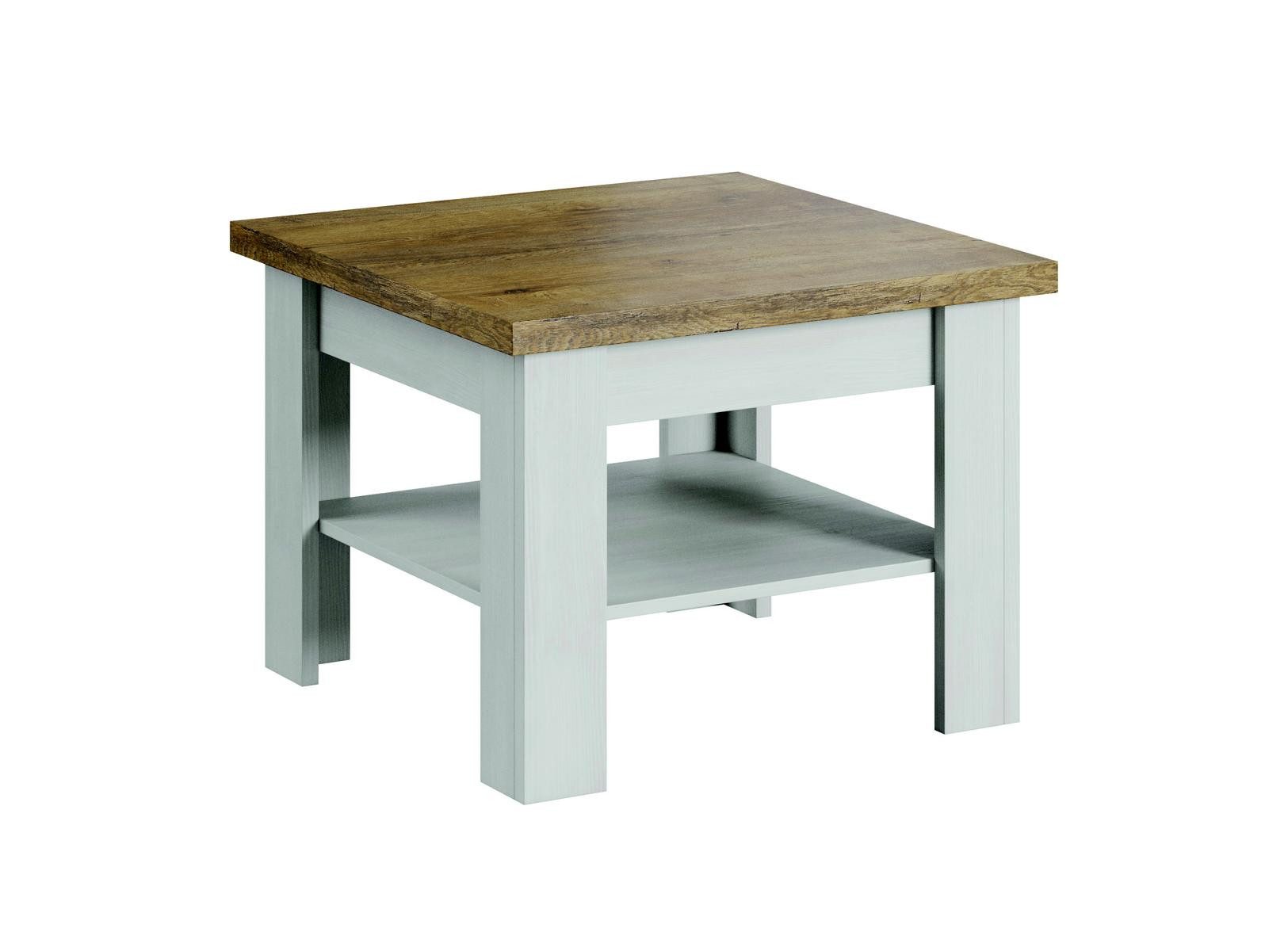 JVmoebel Couchtisch Quadratischer Beistelltisch aus Holz in elegantem Weiß (Packung), Made in Europa