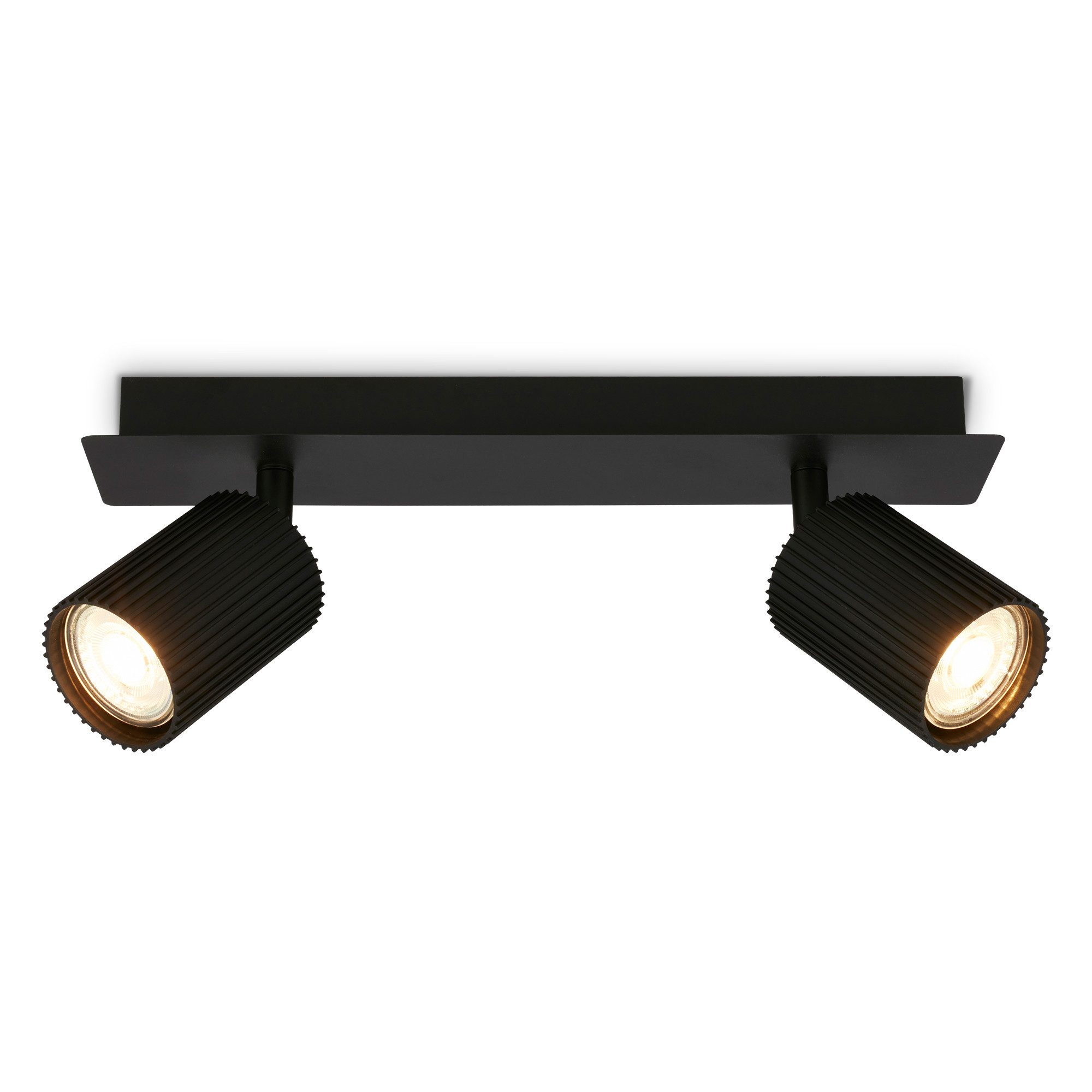 Briloner Leuchten LED Deckenspot Deckenleuchte Wandleuchte schwenkbar GU10 Deckenlampe Wohnzimmer Flur, 2-flammig, ohne Leuchtmittel, Abhängig vom Leuchtmittel, Schwarz, Beige, Coffee-Warmgrey, Wohnzimmer, Flur, Büro