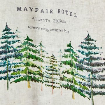 Scheibengardine Scheibengardine Mayfair Hotel weiß/grün, Mirabeau