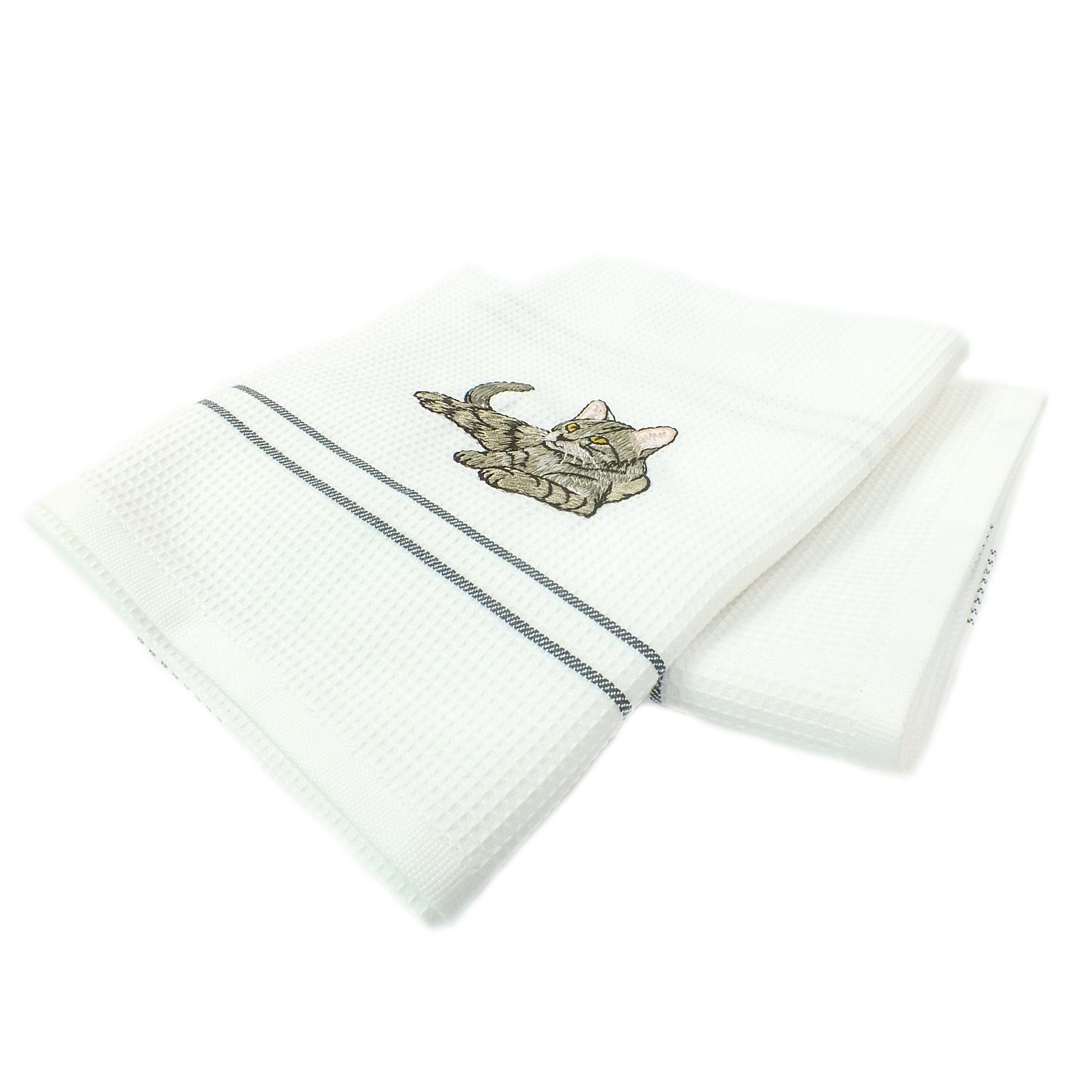 Lasa Home Geschirrtuch Embroideries, (Set, 2-tlg), günstig online kaufen