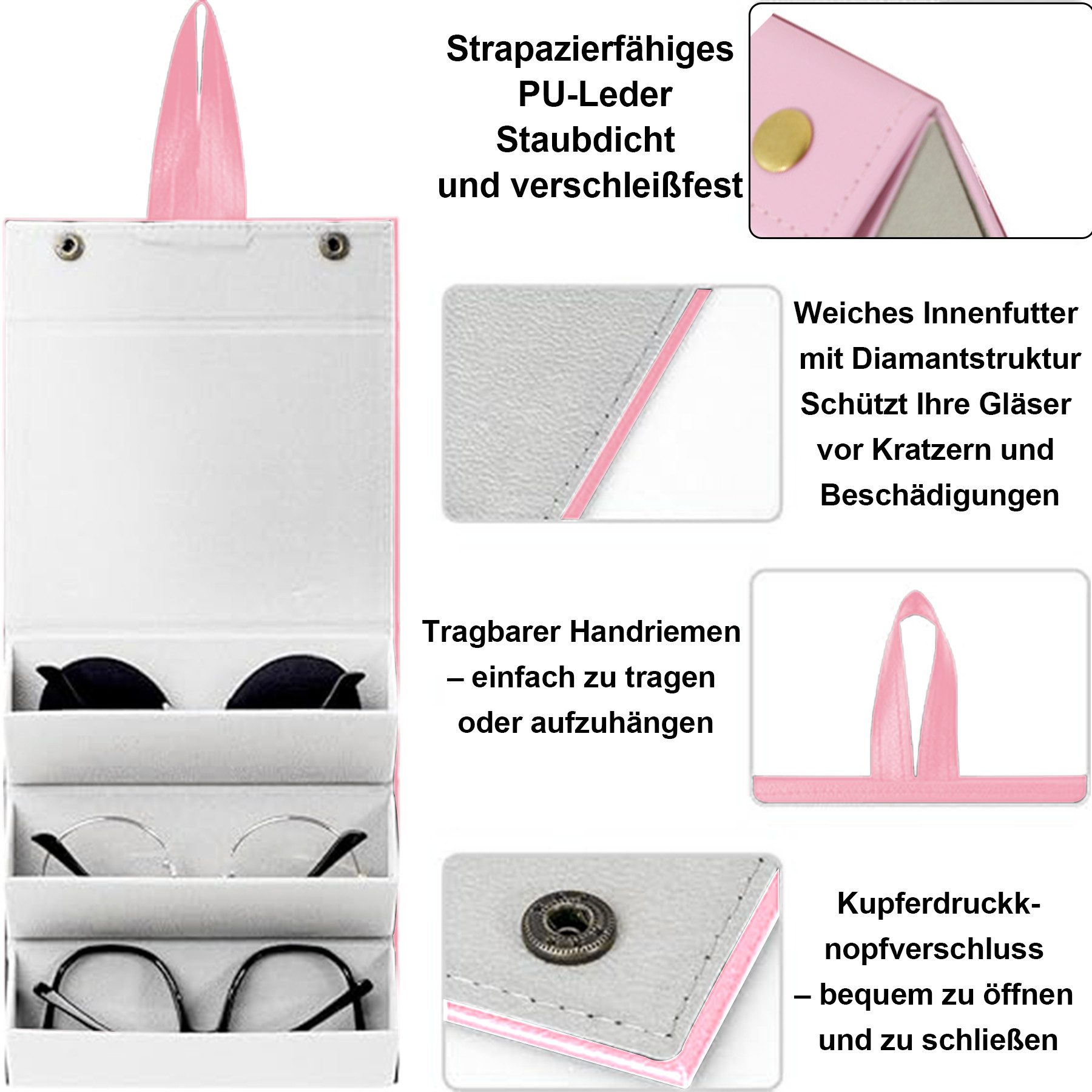 Mutig Brillenetui Aufbewahrungsbox Sonnenbrillen Brillenetui hardcase für 3 günstig online kaufen