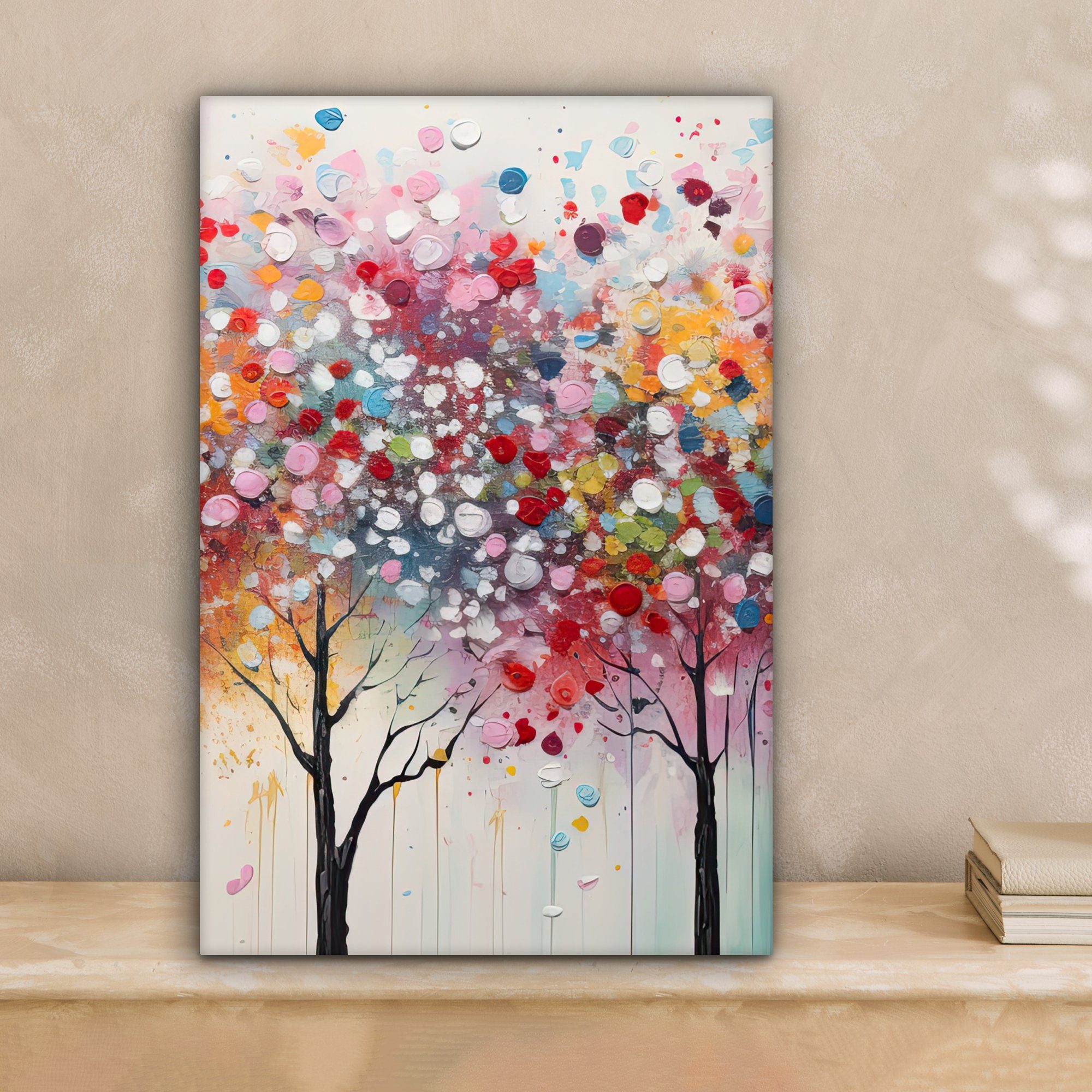 OneMillionCanvasses® Leinwandbild Kunst - Bäume - Natur - Acryl, Fotodruck günstig online kaufen