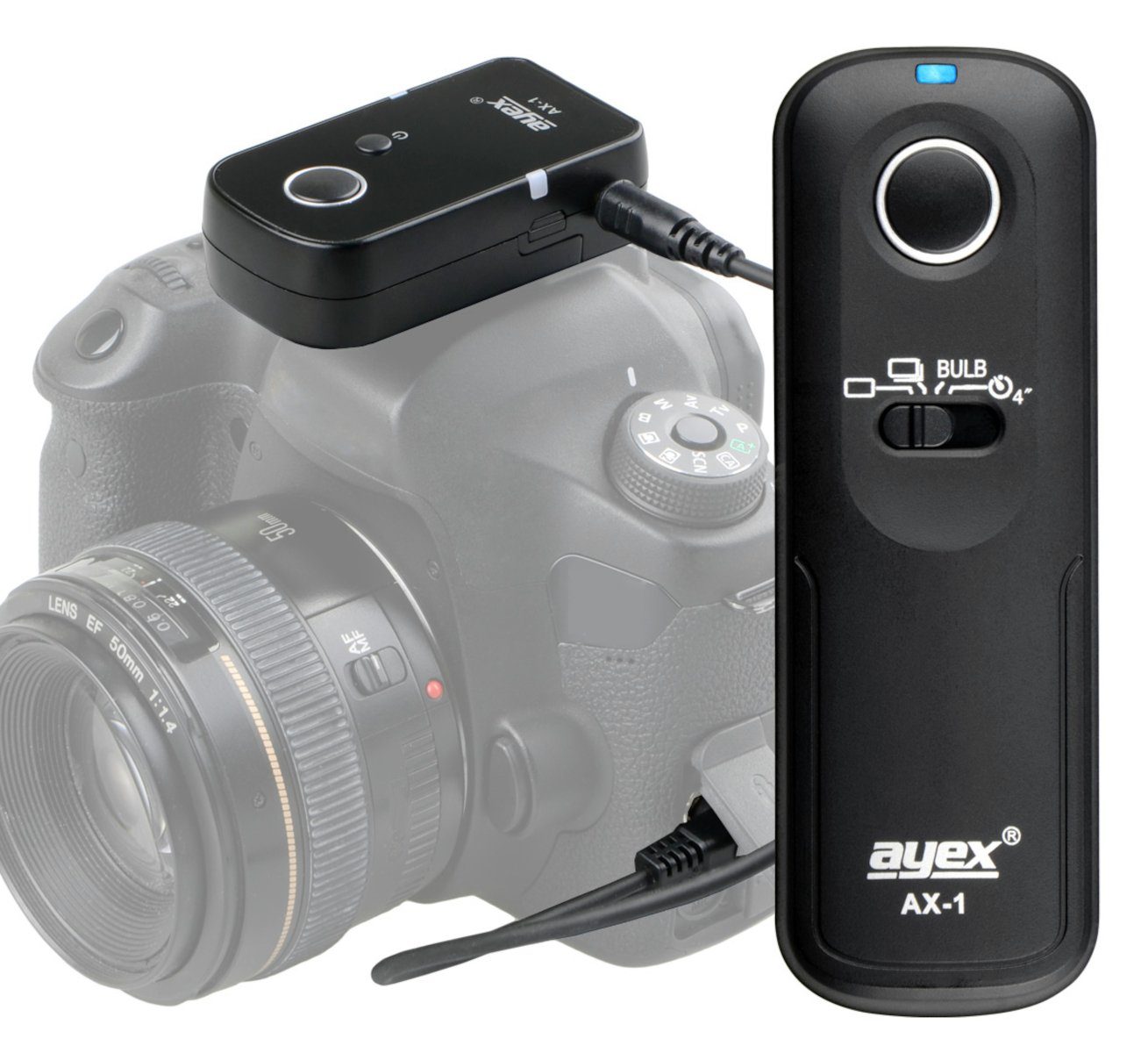 Canon uvm. Mark R5 7D N3 AX-1 Funkfernsteuerung EOS ayex 5D Fernauslöser 6D 1DX IV