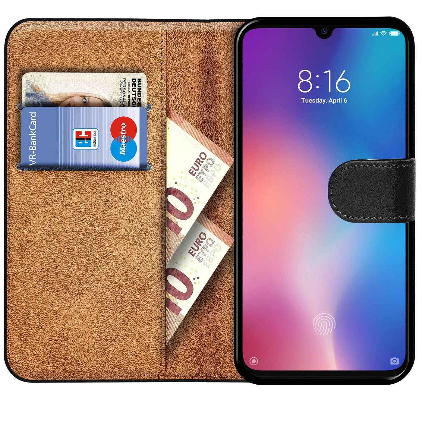 CoolGadget Handyhülle Book Case Handy Tasche für Xiaomi Mi 9 SE 5,97 Zoll, Hülle Klapphülle Flip Cover für Xiaomi Mi 9 SE Schutzhülle stoßfest