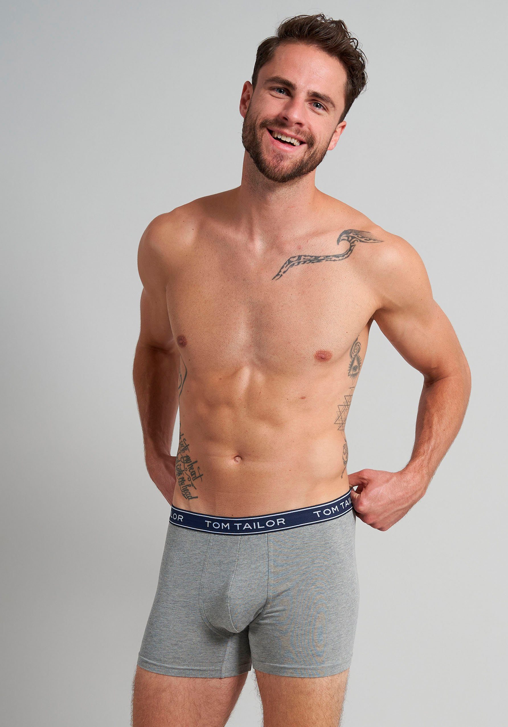 TOM TAILOR Boxershorts Buffer (3er Pack) bequem, basic, eng, atmungsaktiv, günstig online kaufen