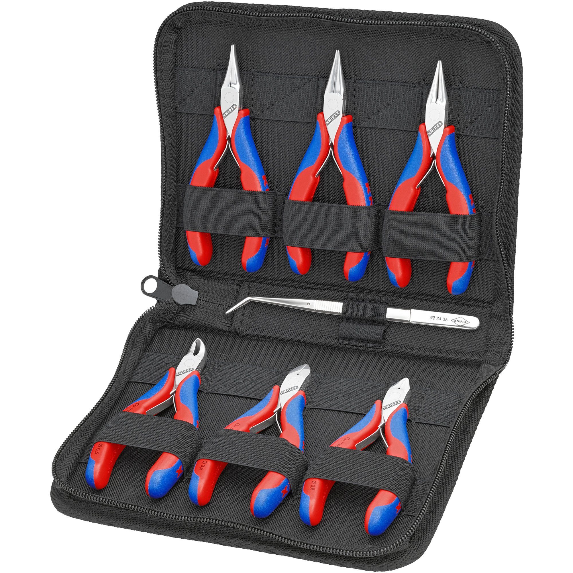 Knipex Greifzange KNIPEX Elektronikzangen-Set, 7-teilig, Щипцы-Set