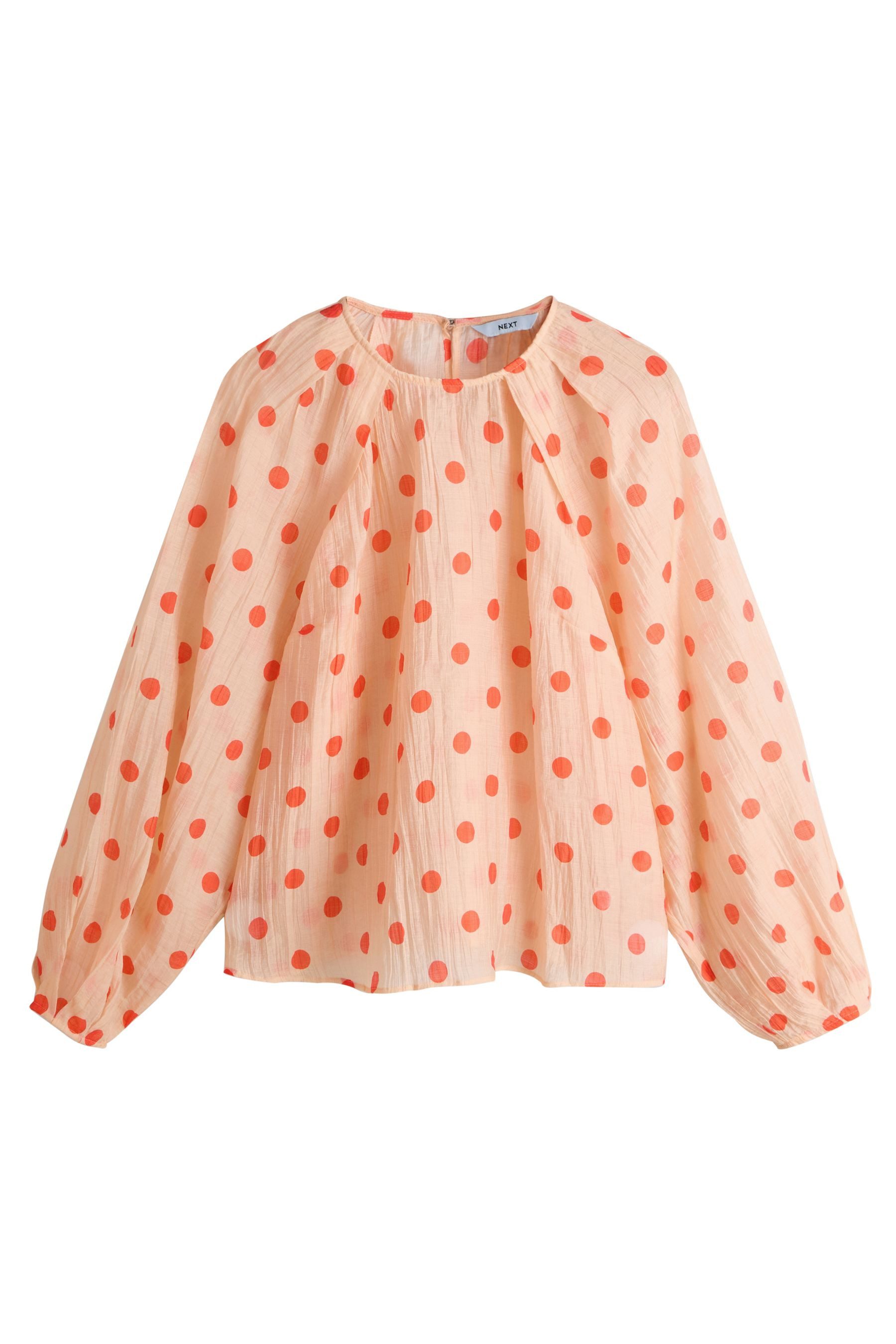 Next Langarmbluse Bluse mit voluminösen langen Ärmeln (1-tlg) günstig online kaufen
