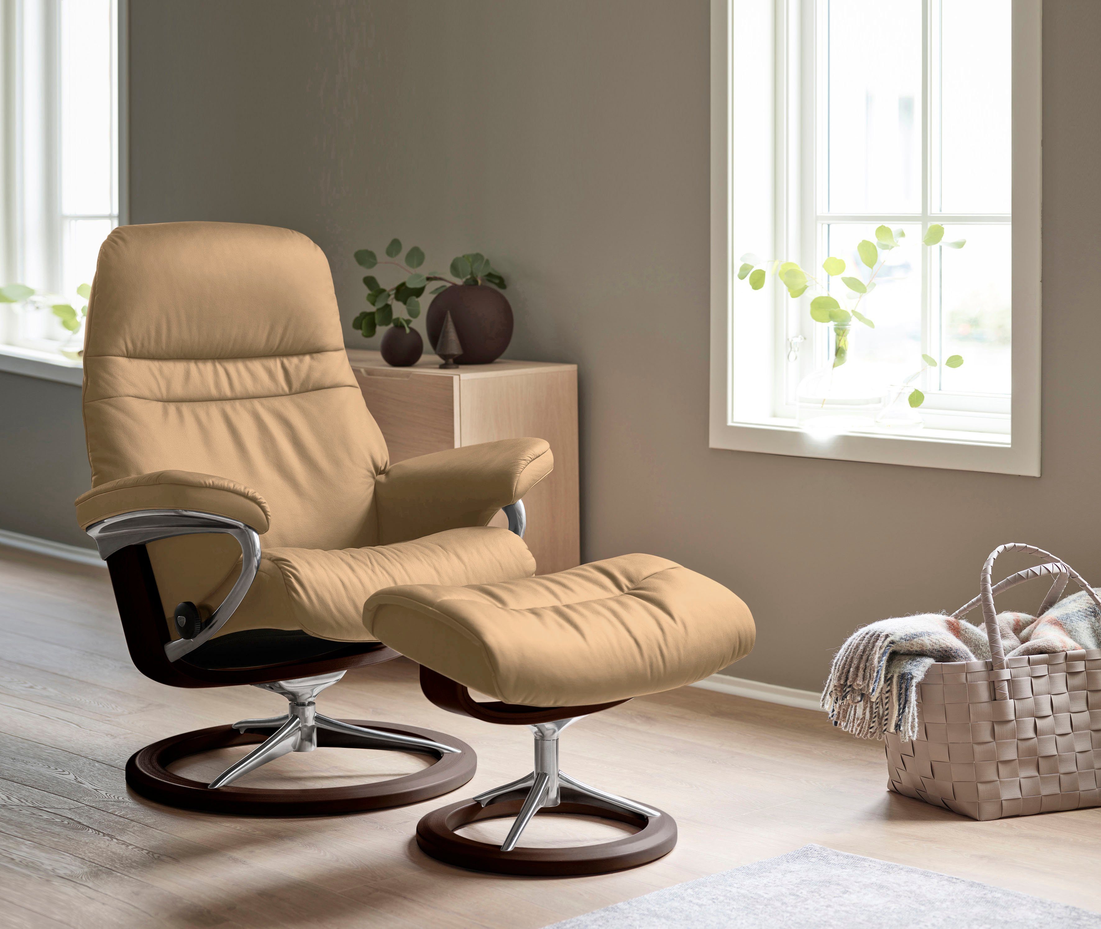 Stressless® Relaxsessel Sunrise, mit Signature Base, Größe L, Gestell Braun