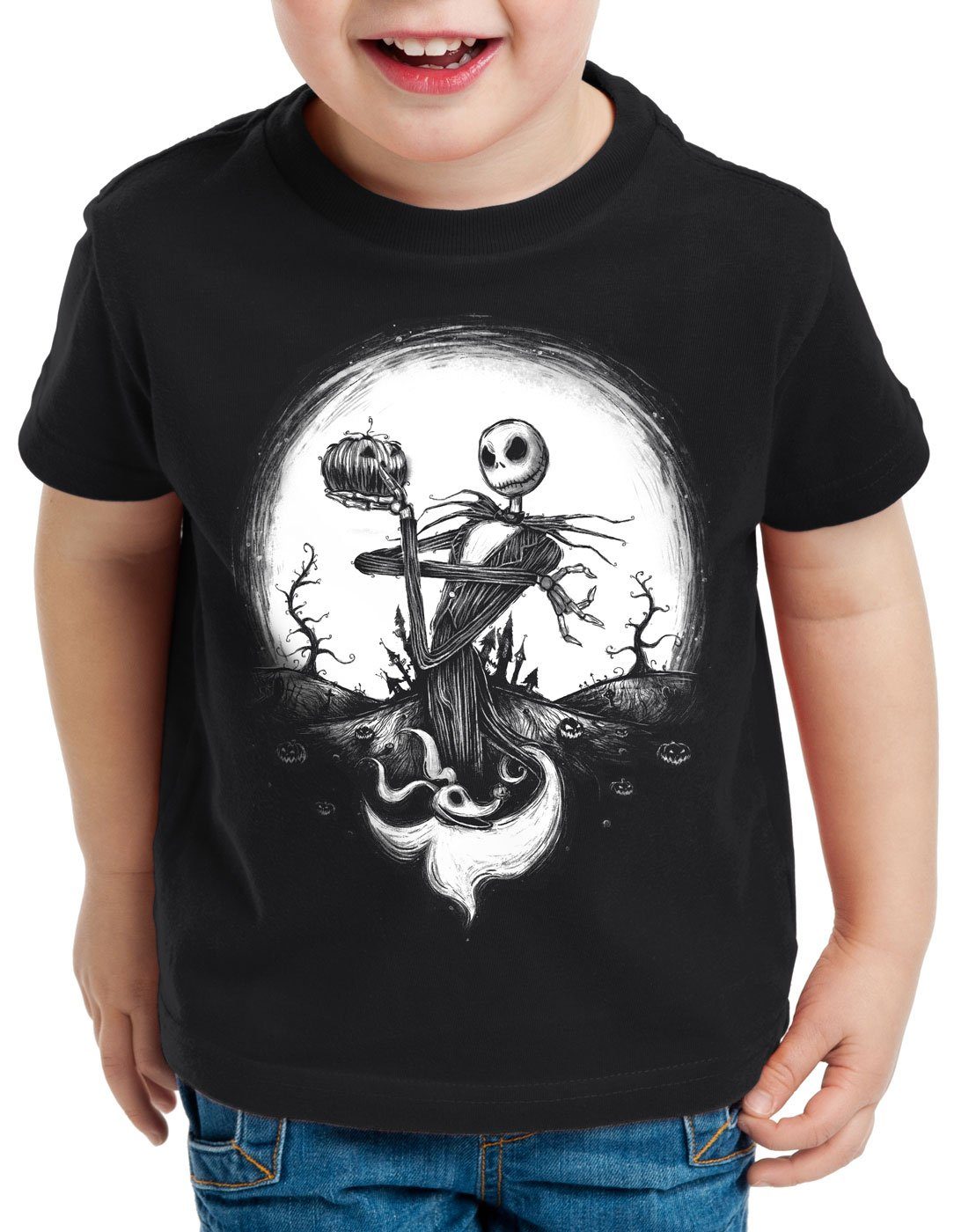 style3 Print-Shirt Kinder T-Shirt Jack Skellington Christmas Before Nightmare