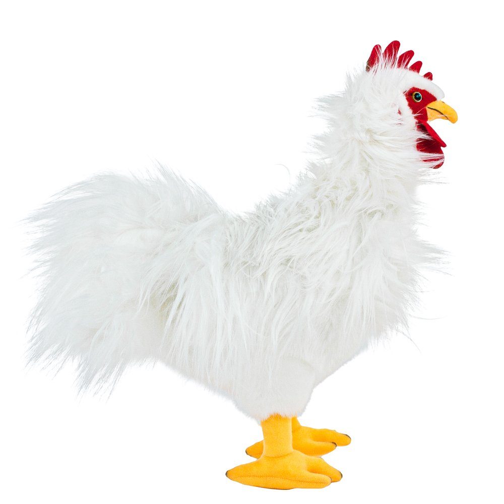 Teddys Rothenburg Kuscheltier Hahn stehend weiß 35 cm Plüschhahn (Plüschhah günstig online kaufen