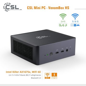 CSL VenomBox HS / Win 11 Home Mini-PC (AMD Ryzen 7 7840HS, 8 GB RAM, 500 GB SSD)