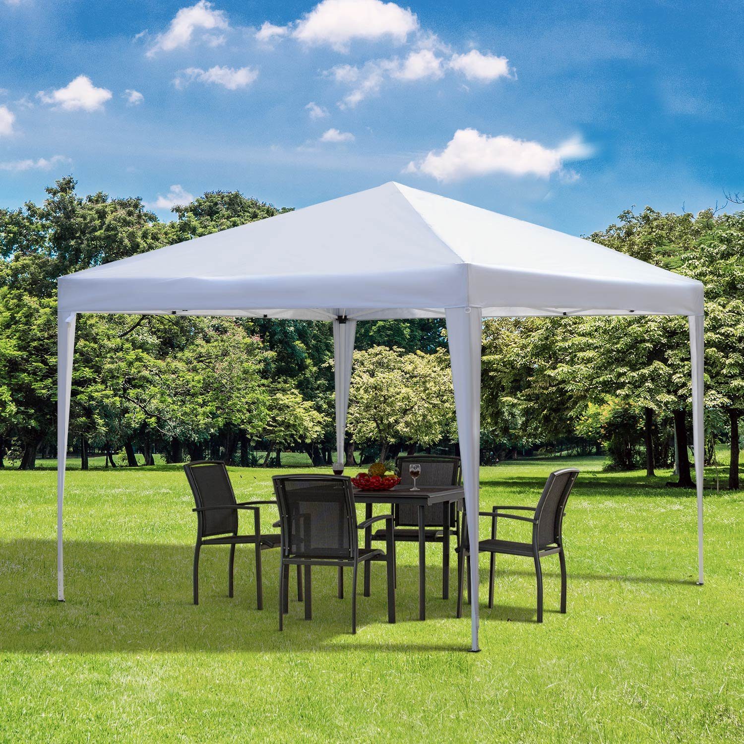 Outsunny Faltpavillon Faltbar Partyzelt, UV-Schutz, mit günstig online kaufen
