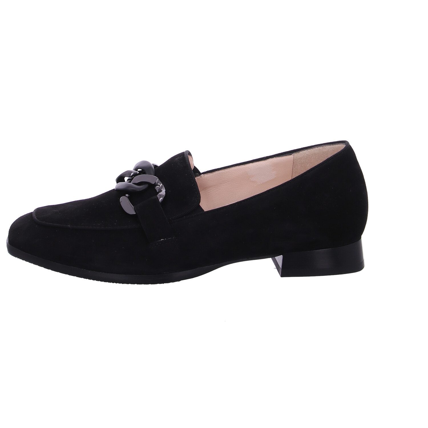 Hassia schwarz Nubuk Slipper