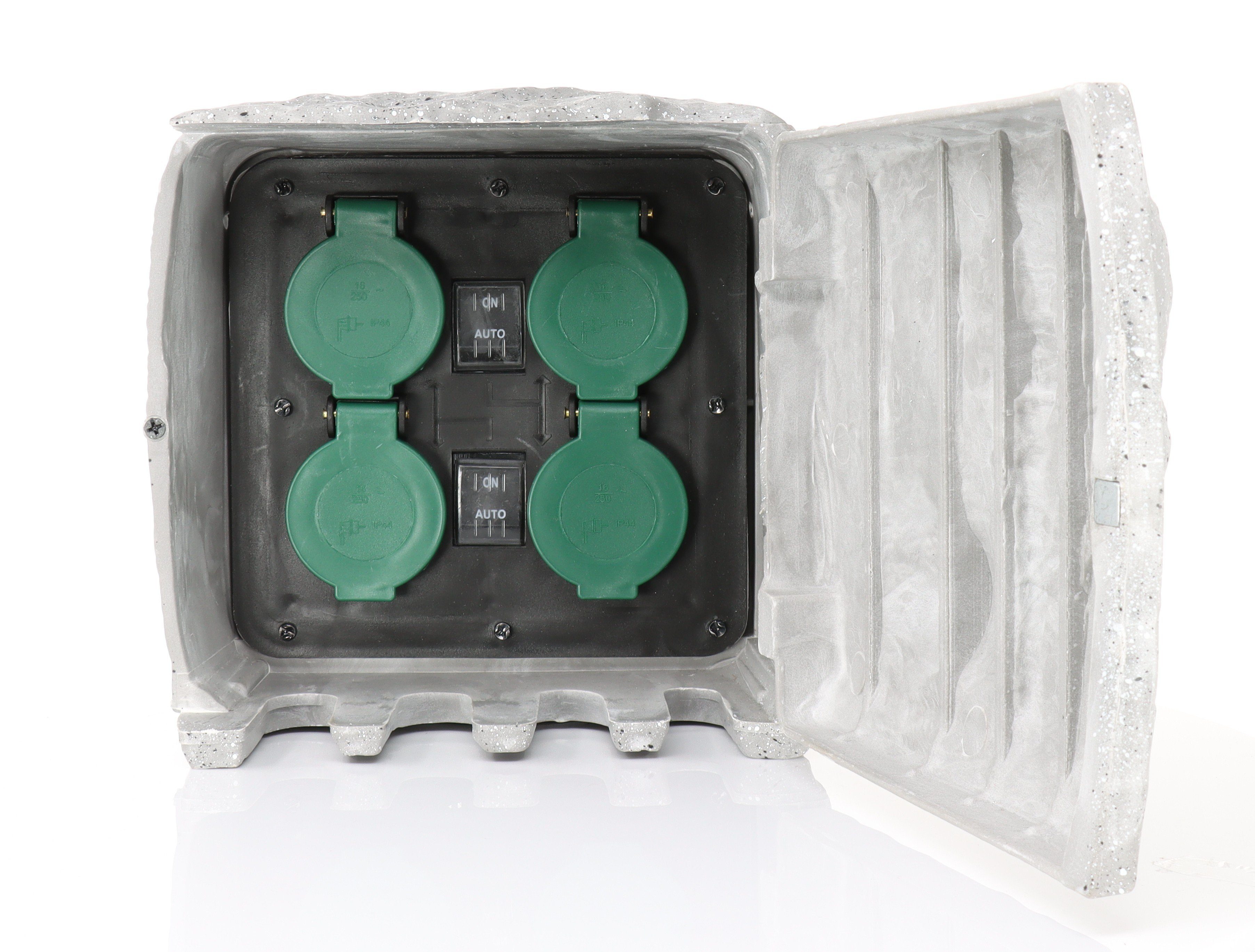 Die Bold GmbH Gartensteckdose Pepe, Wasserdicht, 3m Outdoorkabel, bis zu 3680 Watt