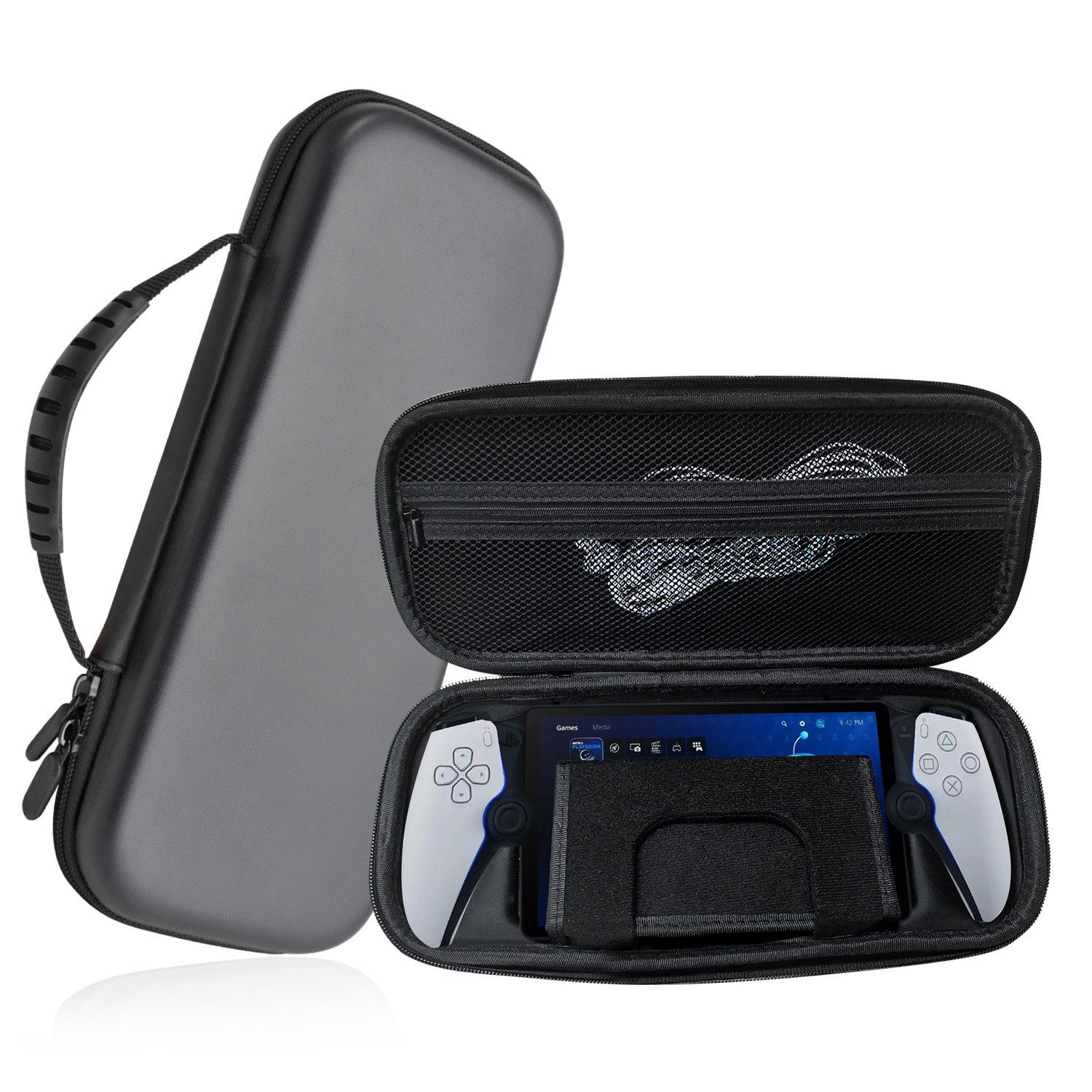 RWEUOQ Spielekonsolen-Tasche Hartschalen-Tragetasche für Playstation Portal, Tragbare (1-tlg), Hartschalenkoffer/Tasche/Box kompatibel mit Playstation Portal