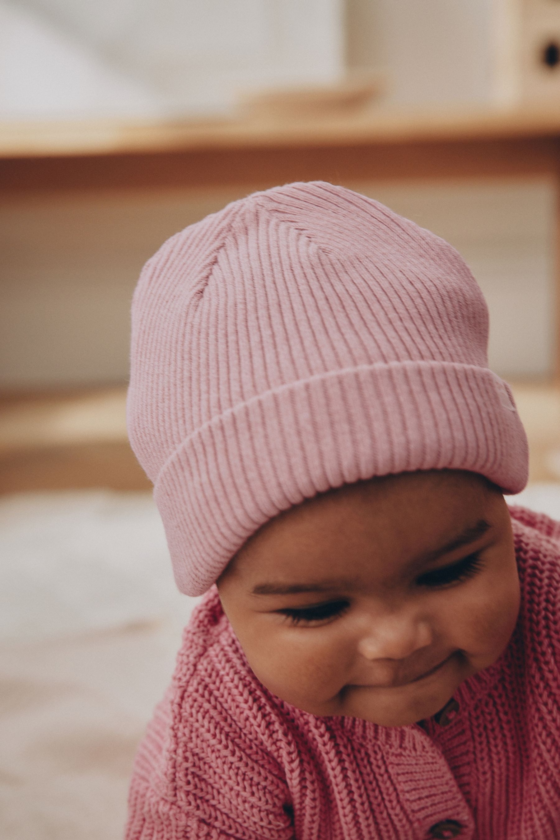 Next Beanie Gerippte Baby Beaniemütze (2-St) – Bild 2 von 5
