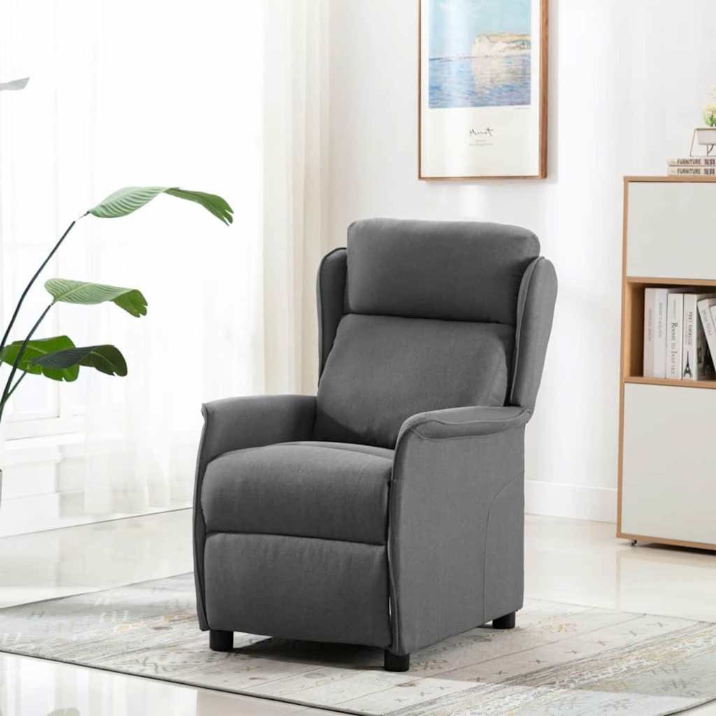 vidaXL Massagesessel Massagesessel mit Kissen Hellgrau günstig online kaufen