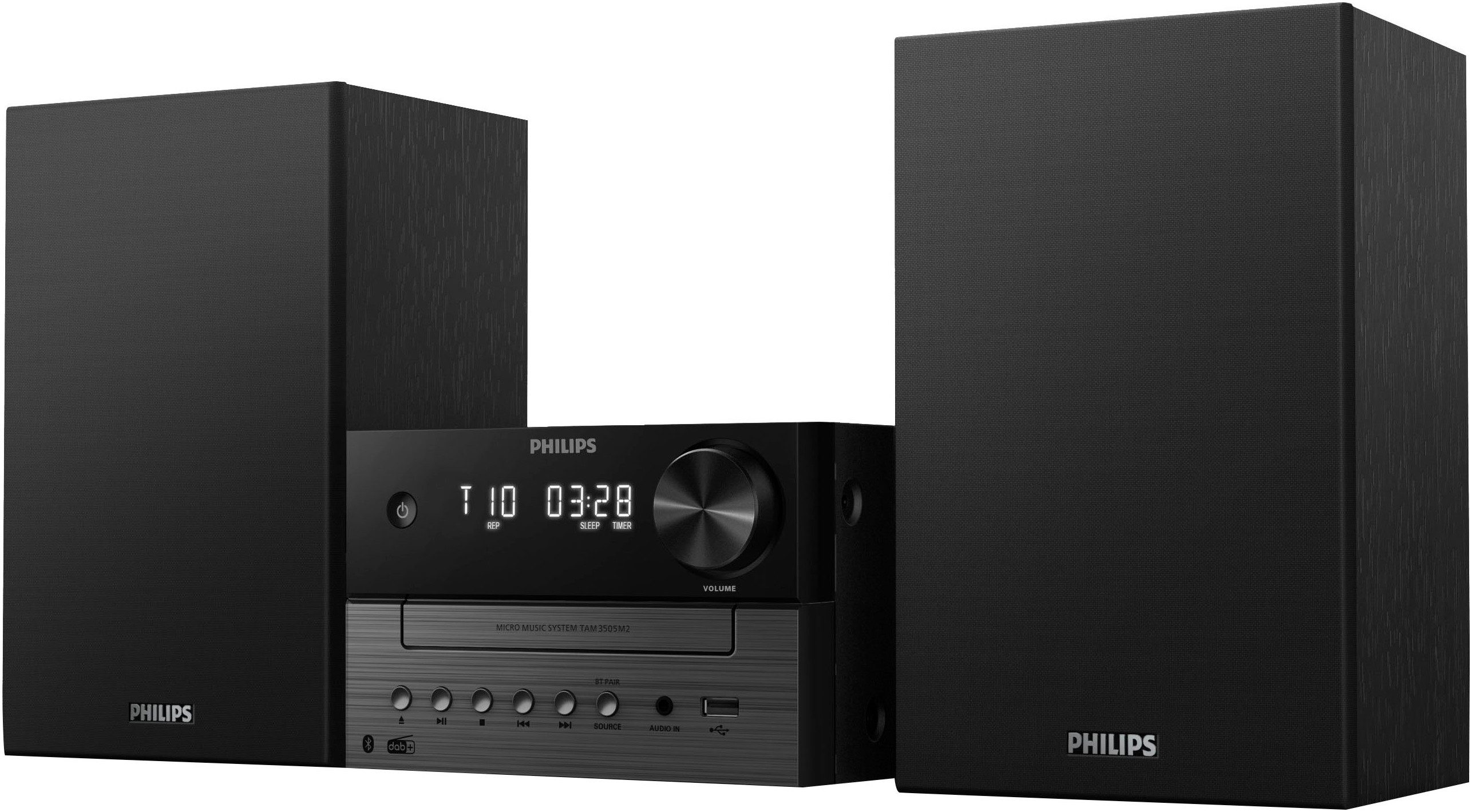 Philips TAM 3505M2/12 Stereoanlage (Automatische Senderverfolgung, Digitalradio (DAB), FM-Tuner mit RDS, 20 W)