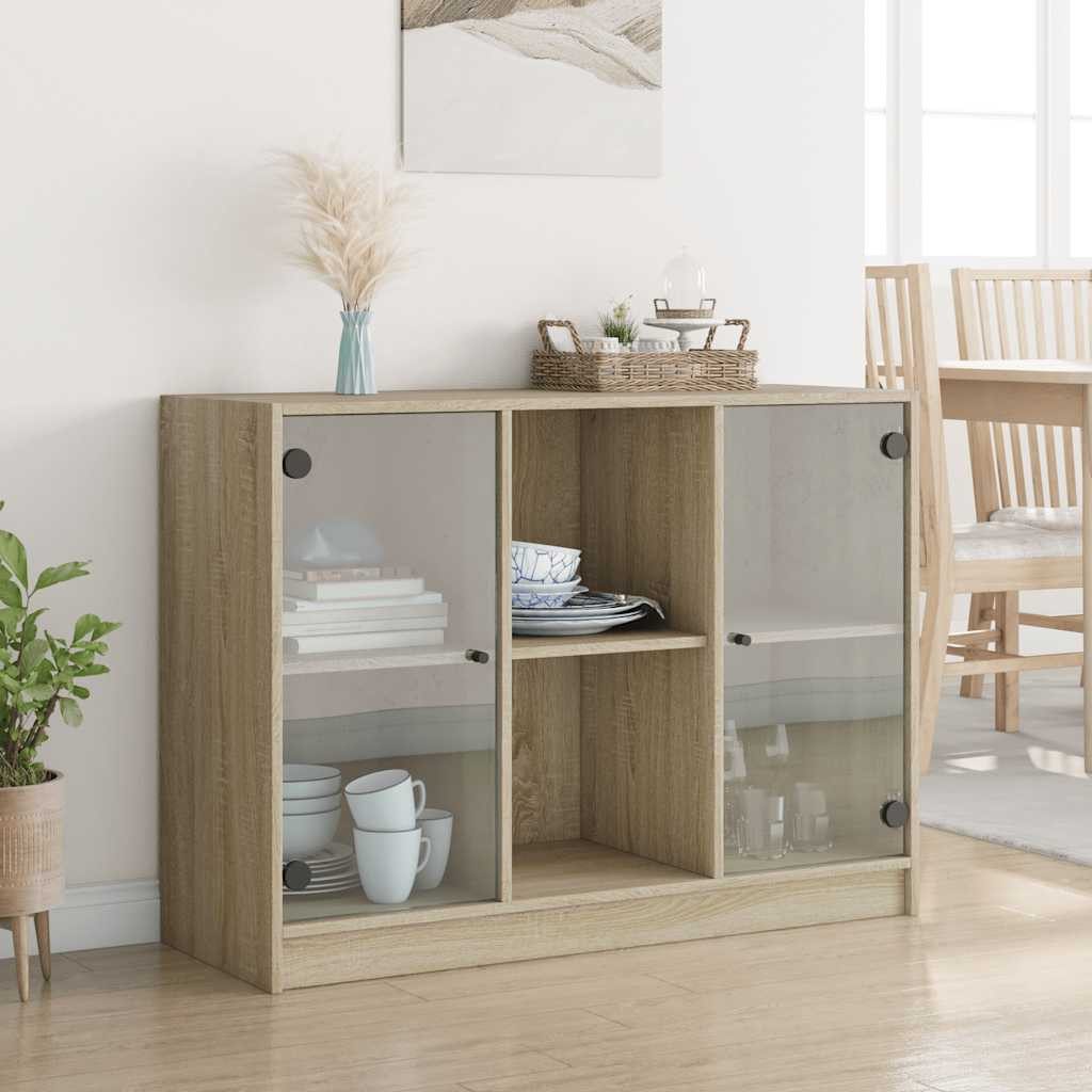 vidaXL Sideboard Sideboard Sonoma-Eiche 102x37x75,5 cm günstig online kaufen