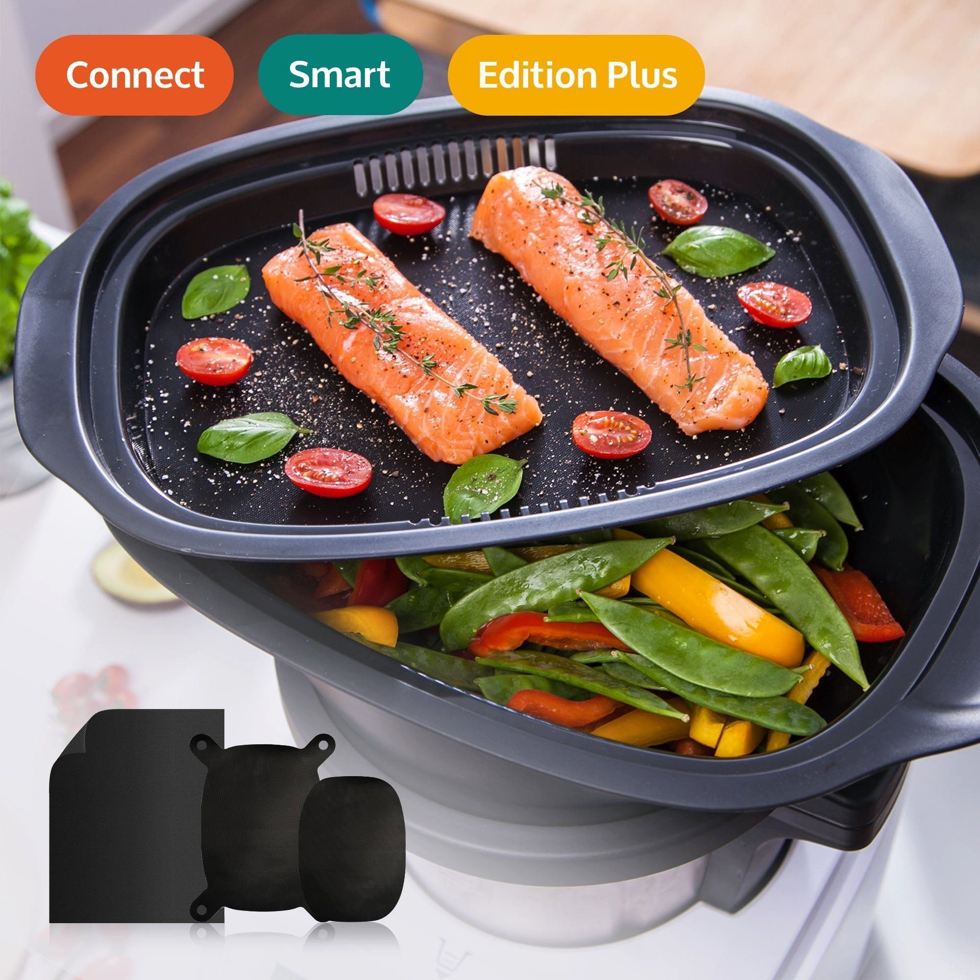 Küchenmaschinen-Adapter mixcover Dauerbackfolie - Backpapier für Monsieur Cuisine Connect & Smart