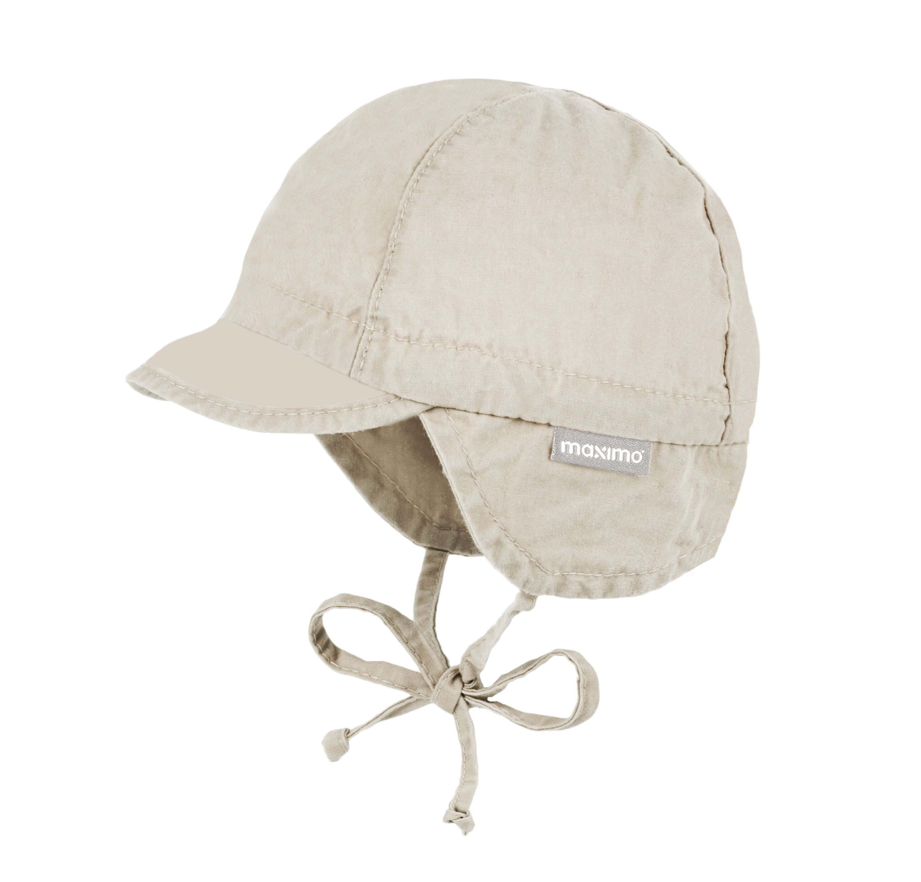 MAXIMO Schirmmütze GOTS BABY-Schildmütze Waschoptik, Band, UV (1-St)