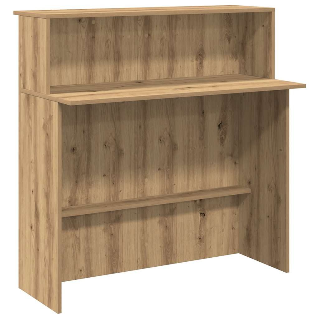 vidaXL Empfangstheke, Empfangstheke Artisan-Eiche 100x50x103,5 cm günstig online kaufen