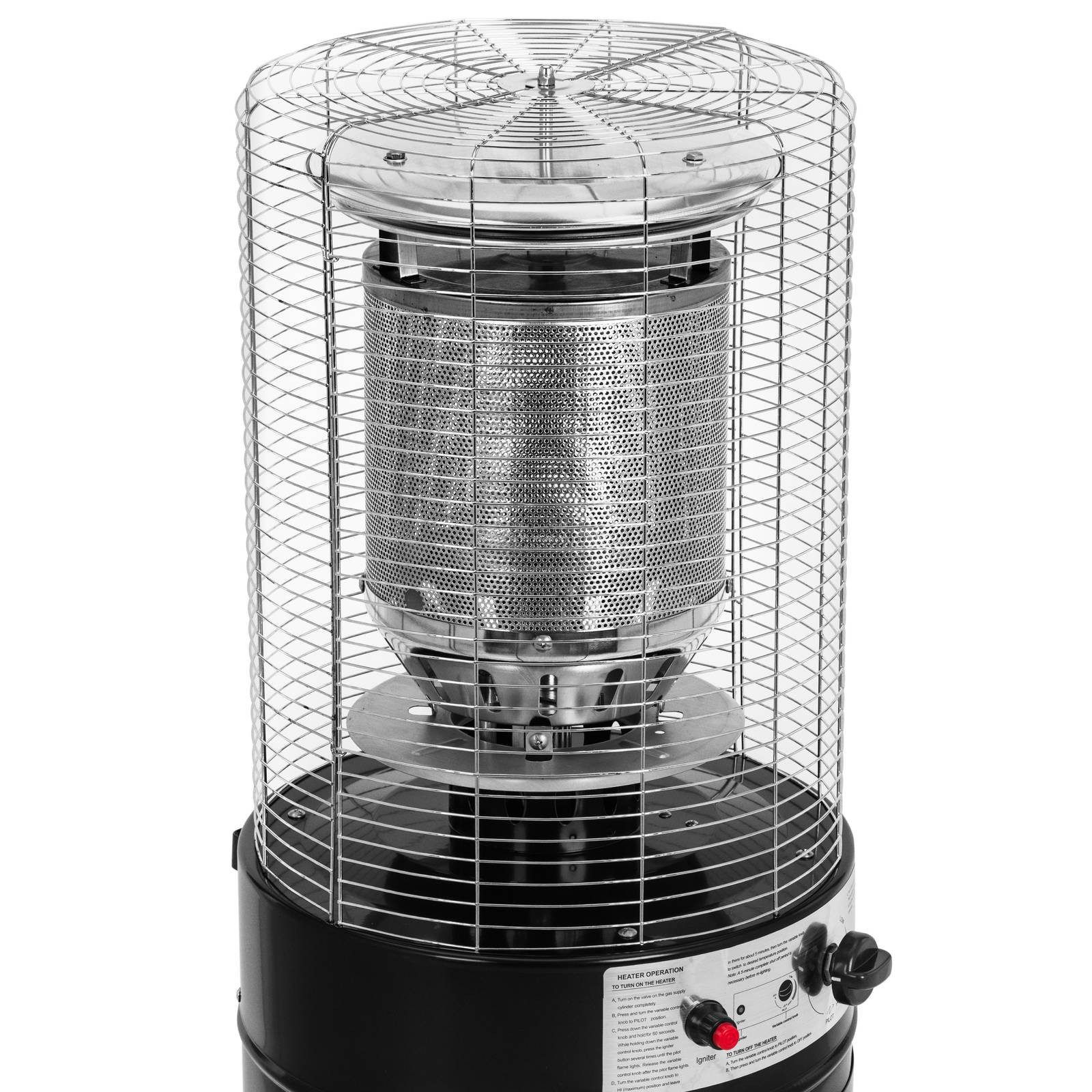 Uniprodo Terrassenstrahler Gasheizstrahler 11 kW 1370 günstig online kaufen