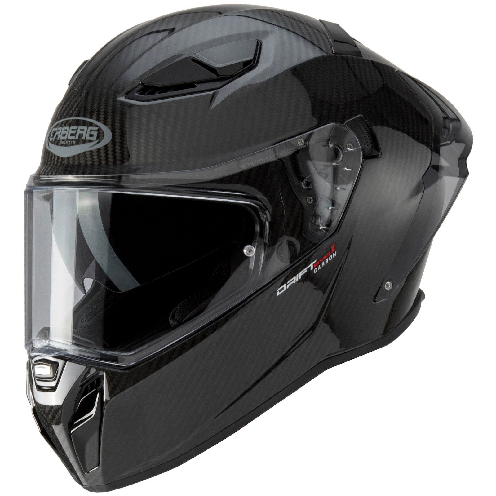 Caberg Motorradhelm Caberg Drift Evo II Carbon Integralhelm Schwarz (1er Set)