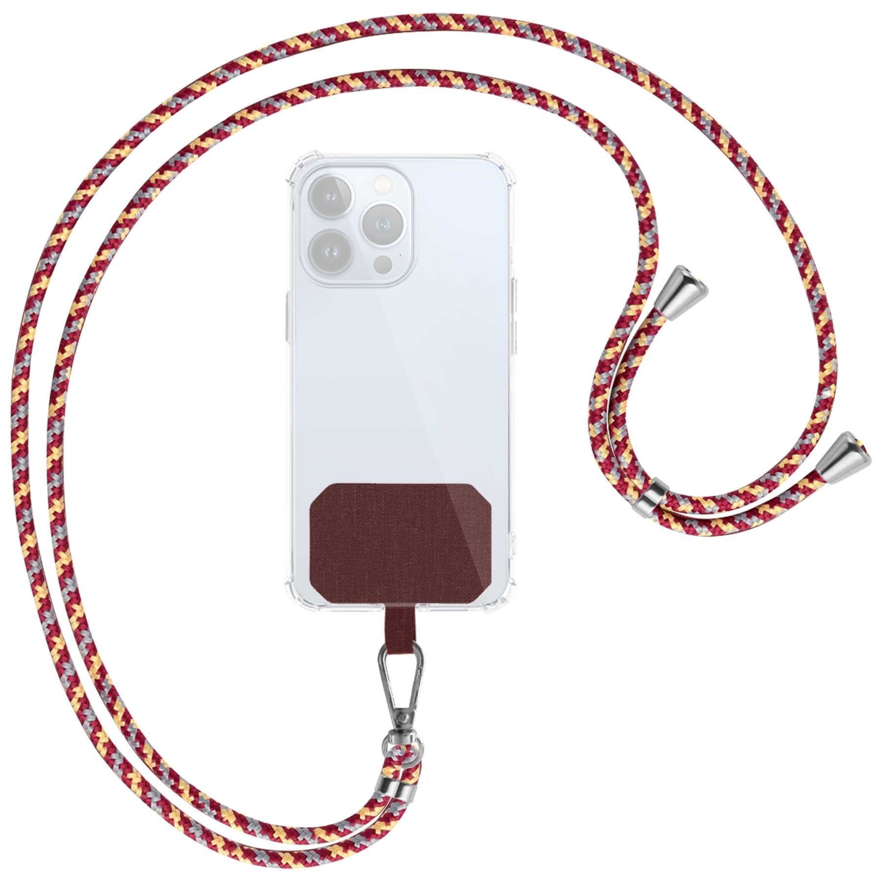 mtb more energy Handykette Universal (HBS) Metallfarbe silber, für nahezu alle Smartphone-Hüllen