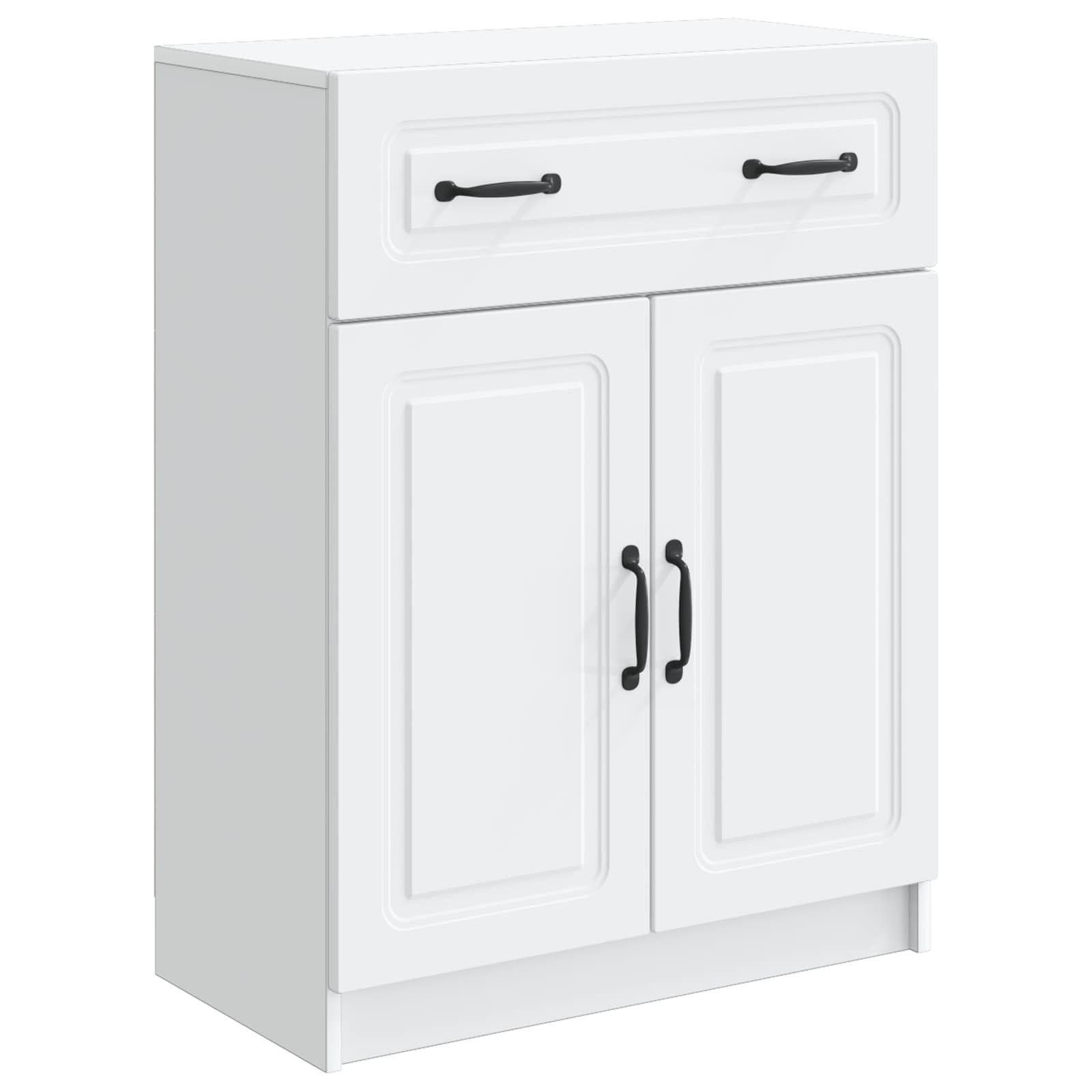 vidaXL Sideboard Sideboard Weiß 66 x 34,5 x 87 cm Holzwerkstoff (1 St)