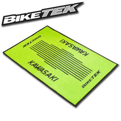 Designteppich BikeTek Fußmatte Kawasaki, Biketek