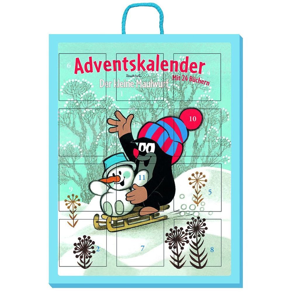 Adventskalender TRÖTSCH Adventskalender Der kleine Maulwurf mit 24 Büchern 37x49cm
