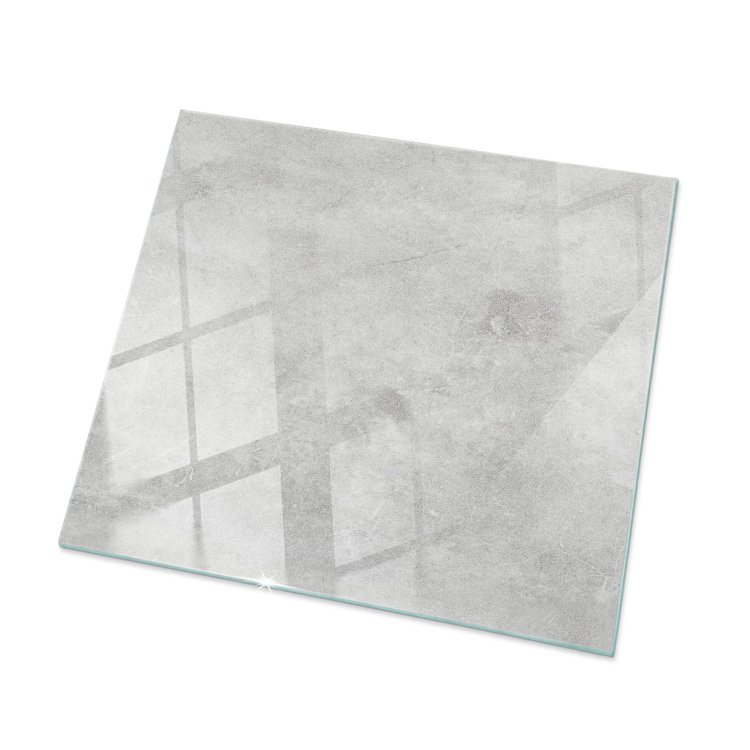 Tulup Tischplatte Glasplatte für Couchtisch Betonstruktur günstig online kaufen