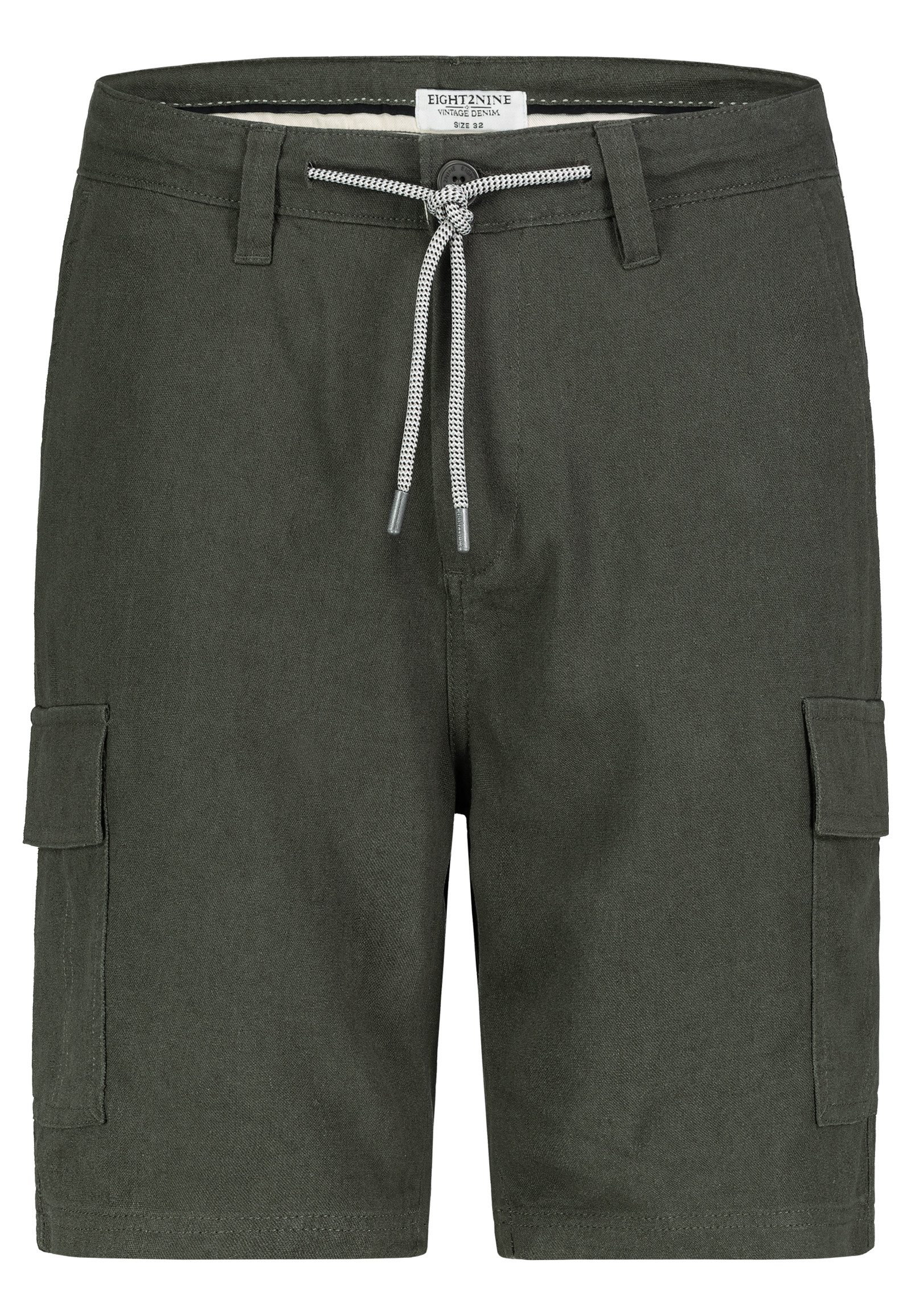 Eight2Nine Shorts Eight2nine Herren China Short kurze Hose Leinen Short Bermuda Shorts